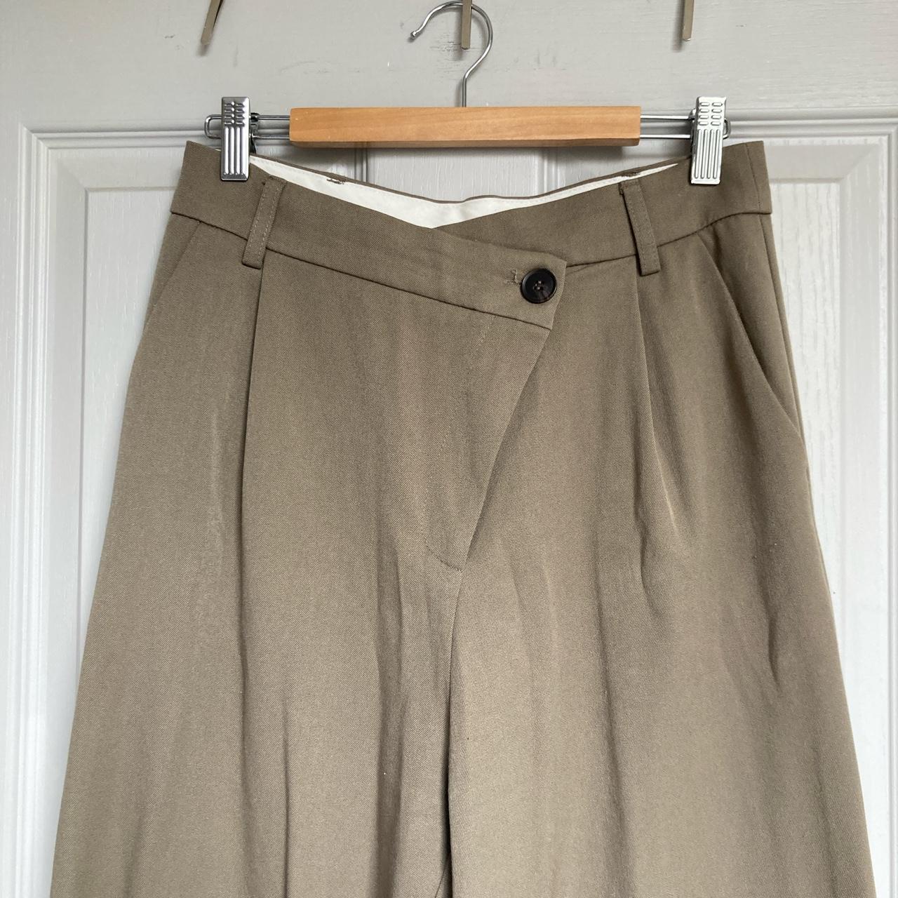 Asymmetric waist long trousers Similar to Frankie... - Depop