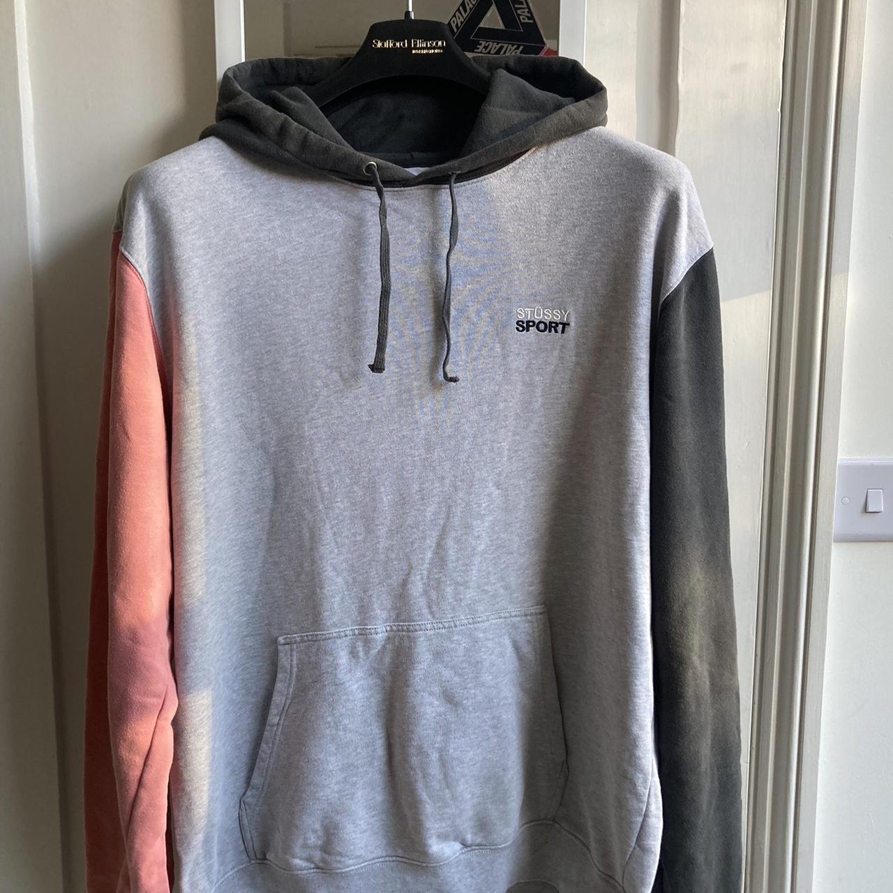 Stussy sport colour block hoodie stüssy - Depop