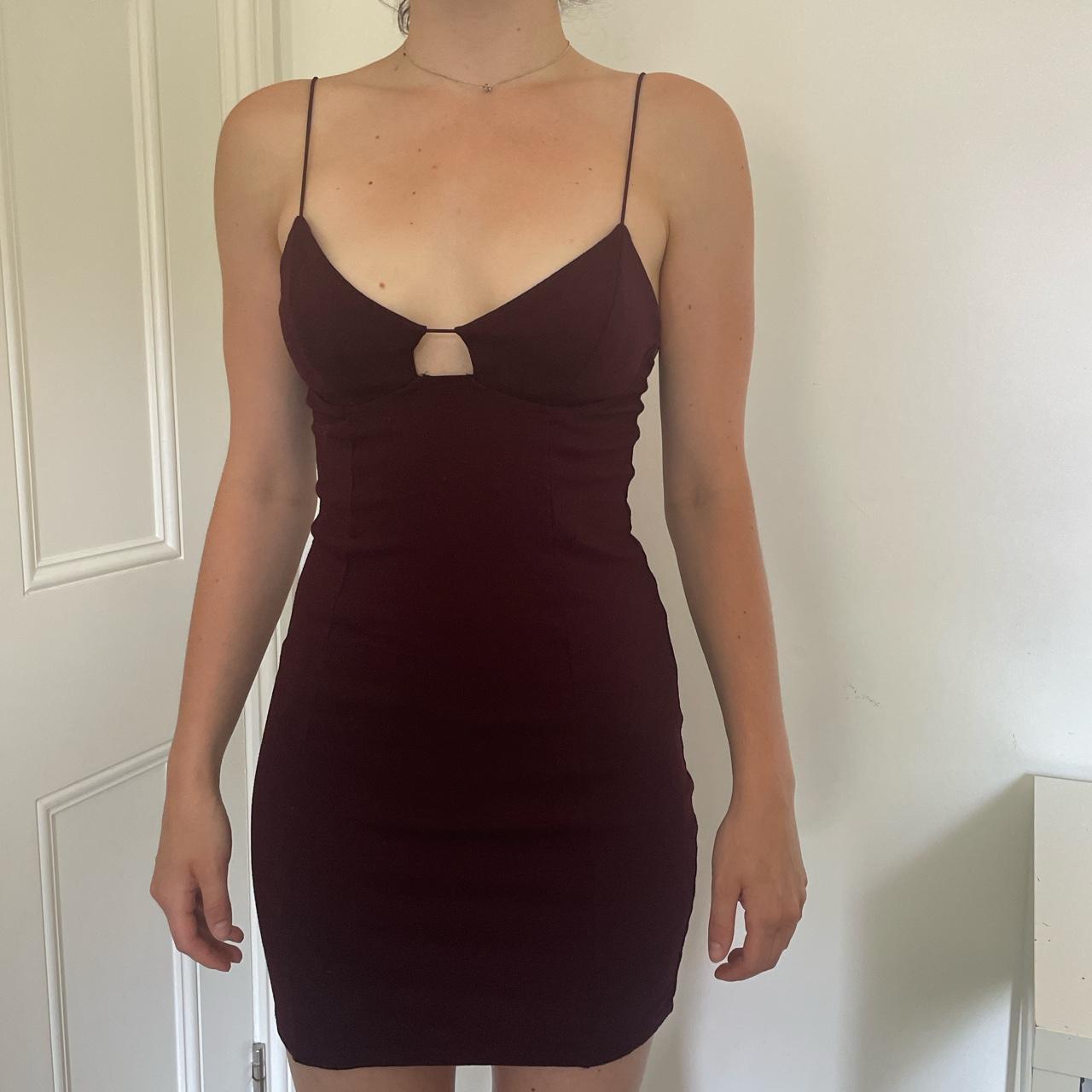 Burgundy dress sale forever 21