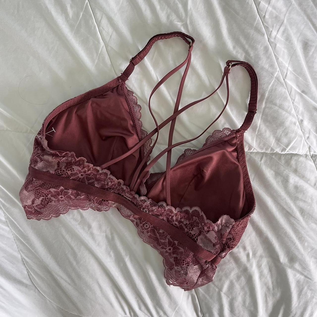 Red Strappy Lace Bralette