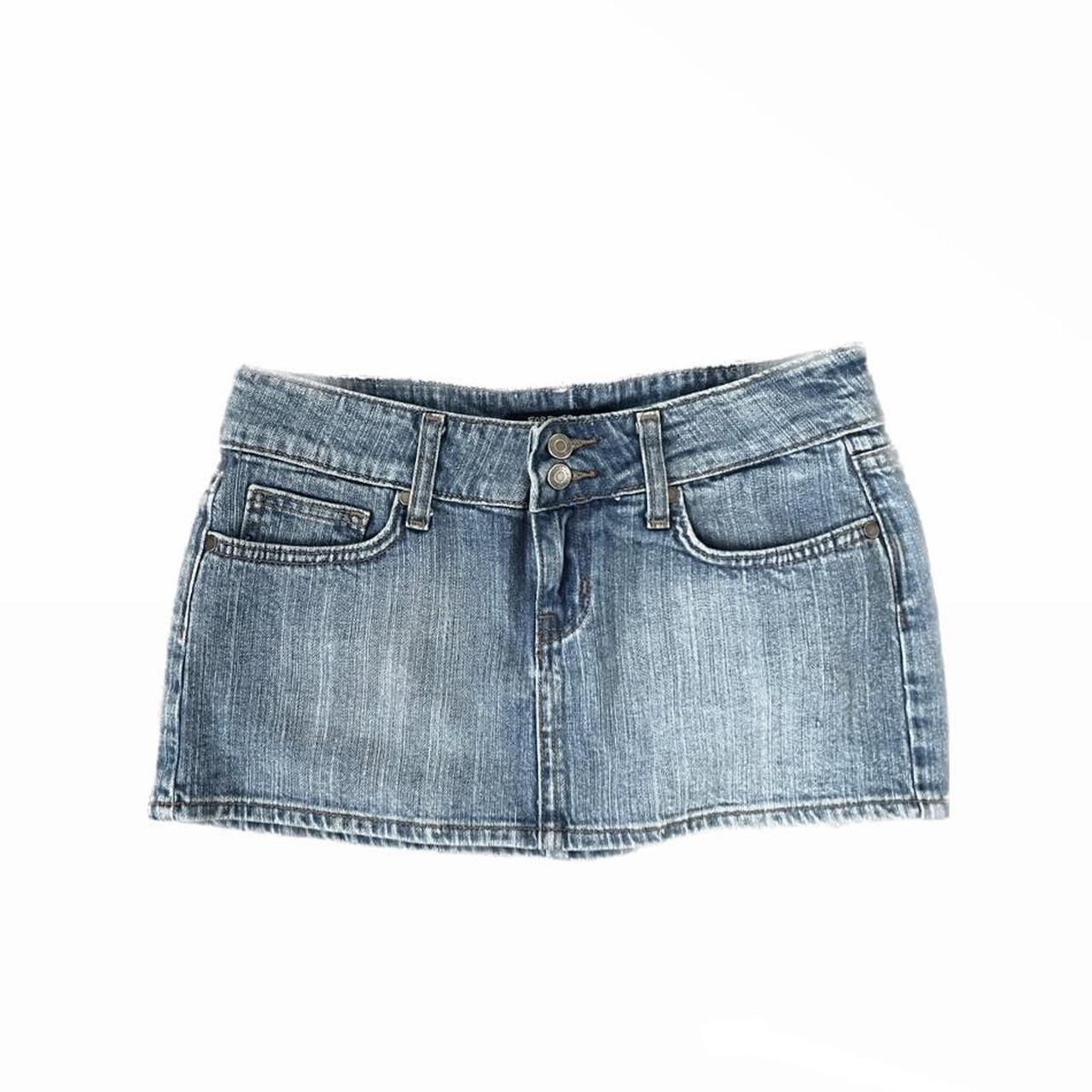 Vintage forever 21 micro mini jean skirt size 26 - Depop