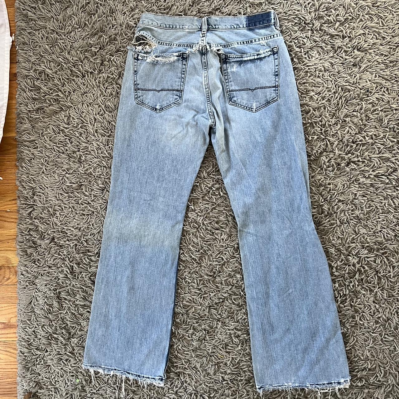 Vintage old navy faded light wash bootcut jeans - Depop