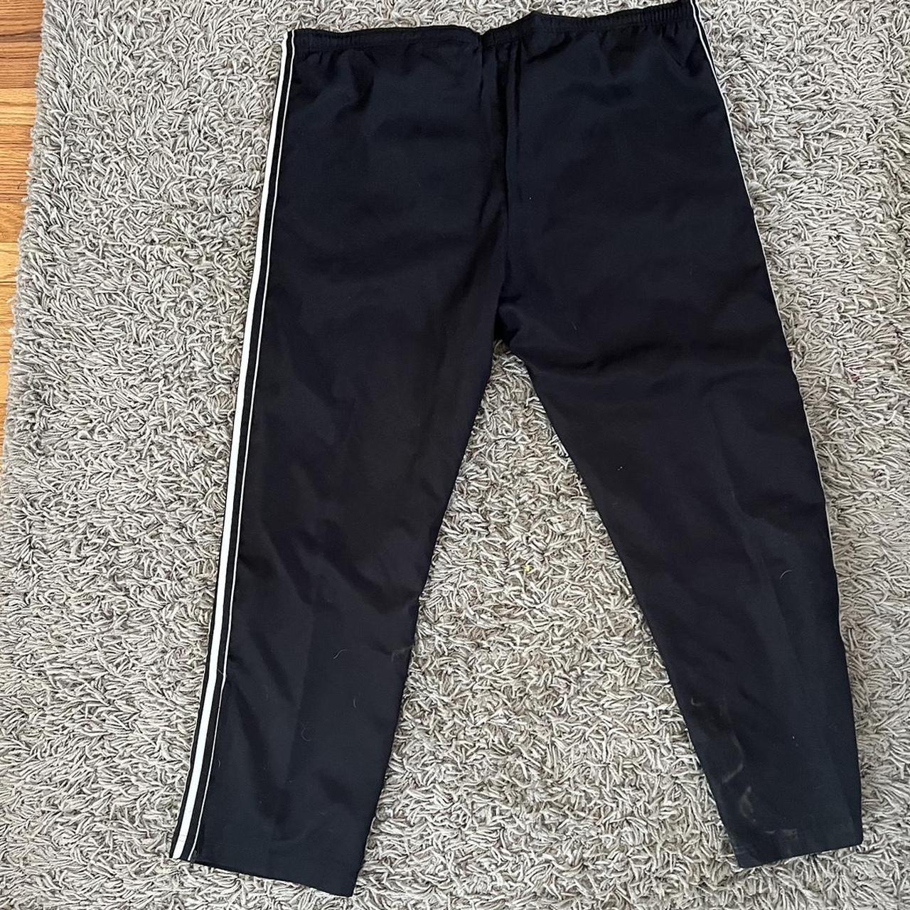 Men's Black and White Trousers | Depop