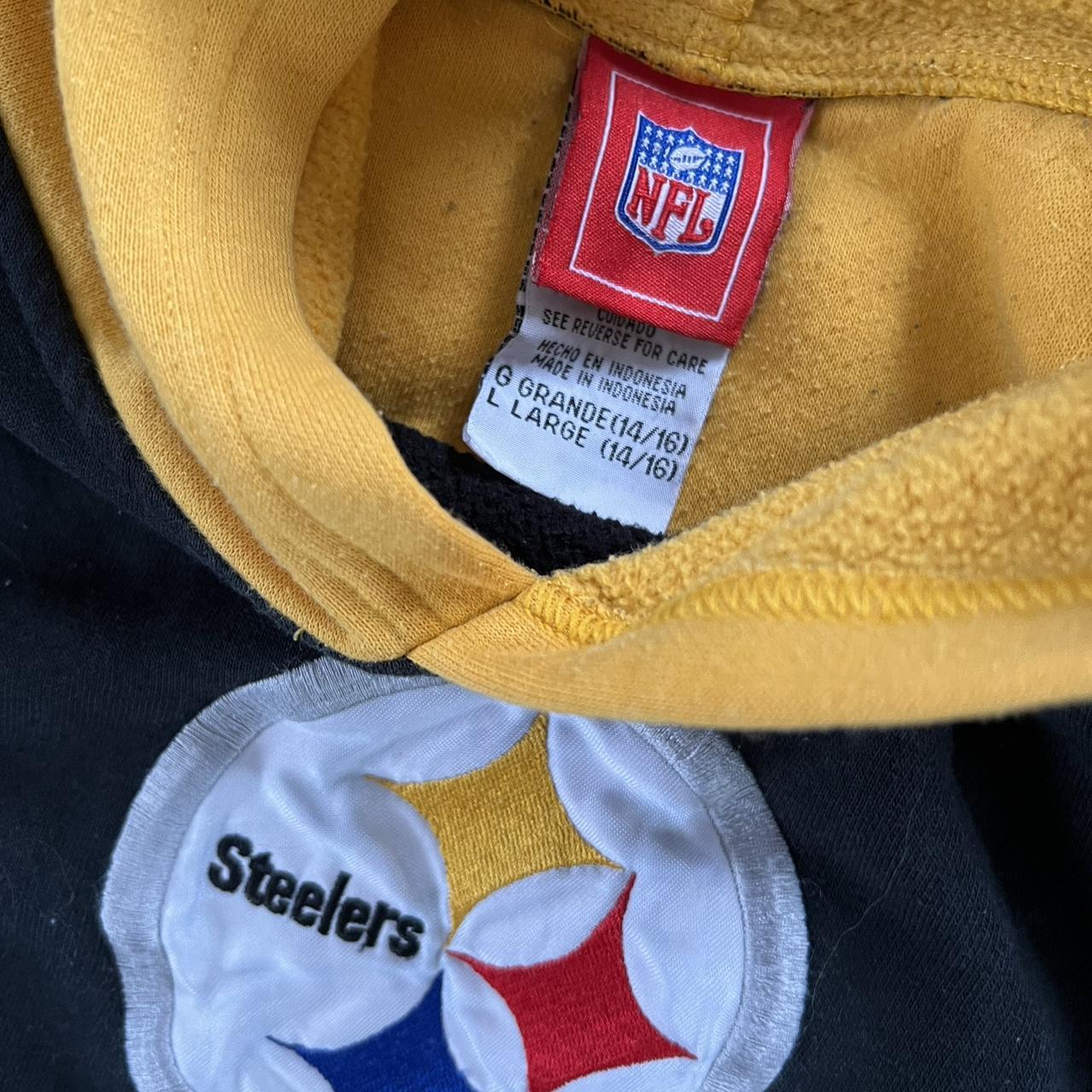 Vintage Reebok Pittsburgh Steelers hoodie Size - Depop