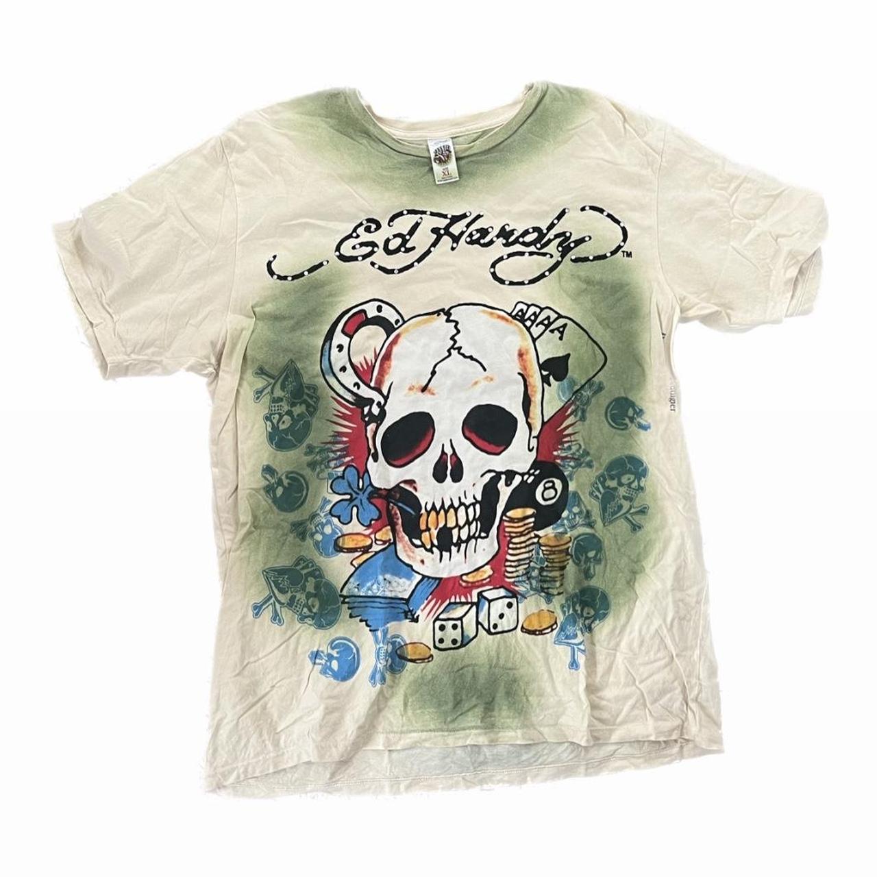 Ed Hardy Men S Multi T Shirt Depop   P0 