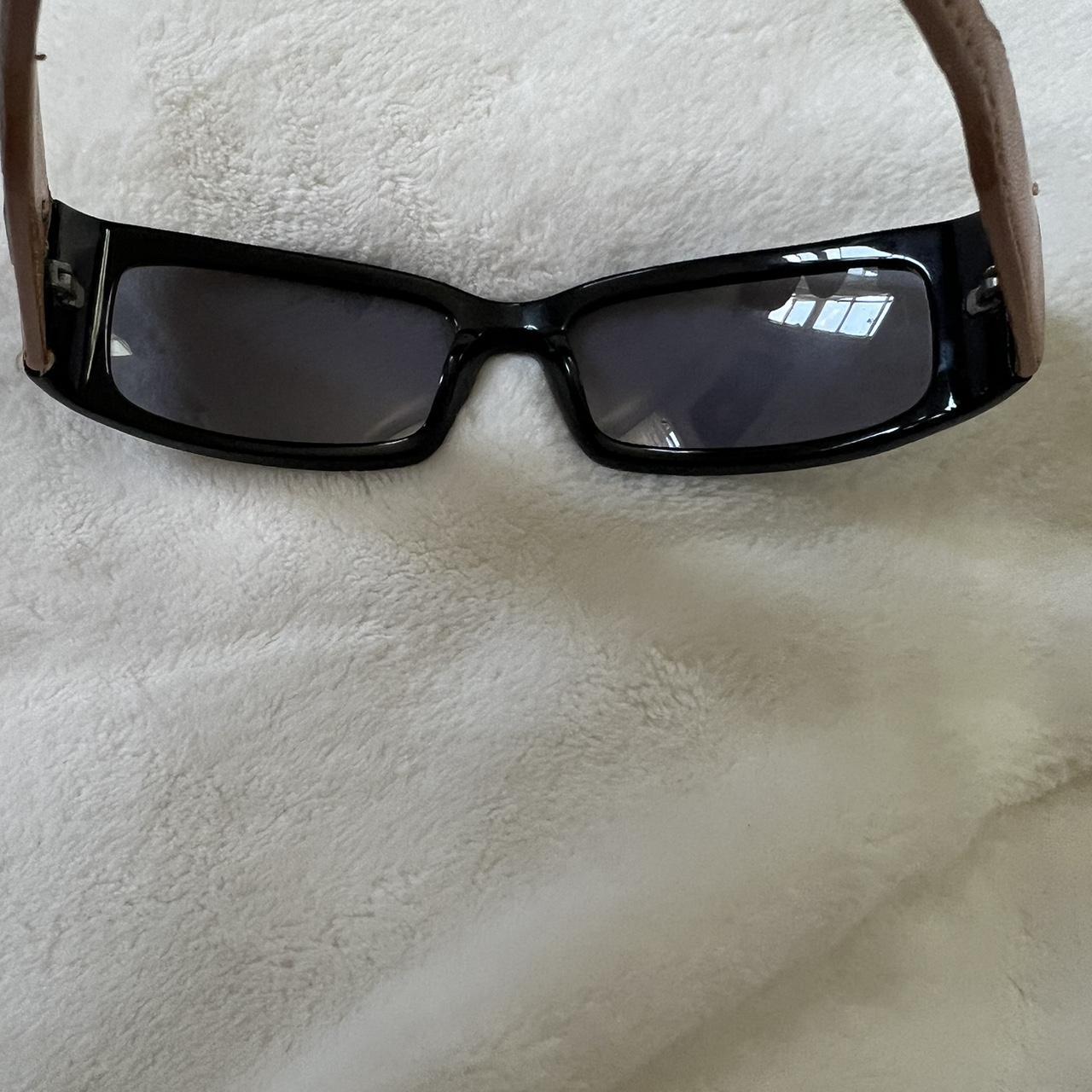 fun mens y2k 90s style thick black frames with... Depop