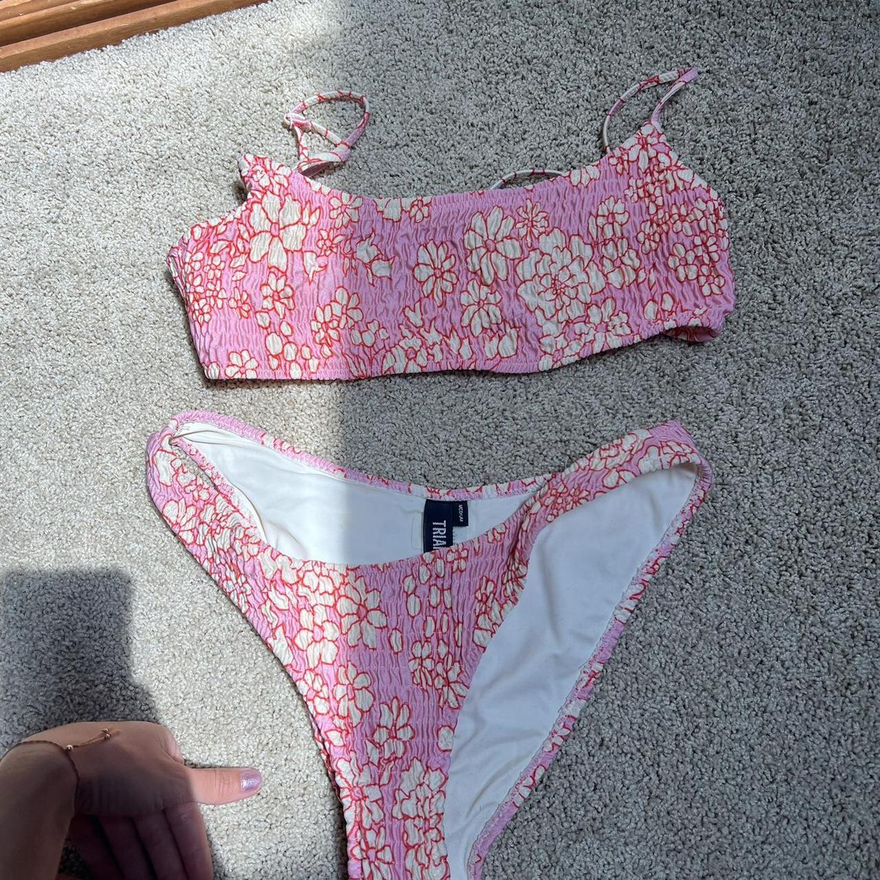 Triangl Women S Pink Bikinis And Tankini Sets Depop