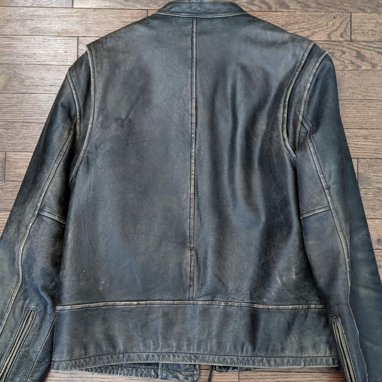 JCrew Stockton Black Racer Leather Jacket, size | Depop