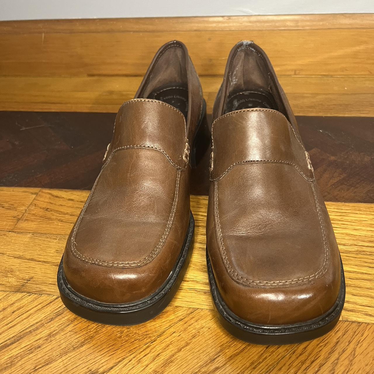 Thom Mcan brown leather loafers size 1/2, Depop