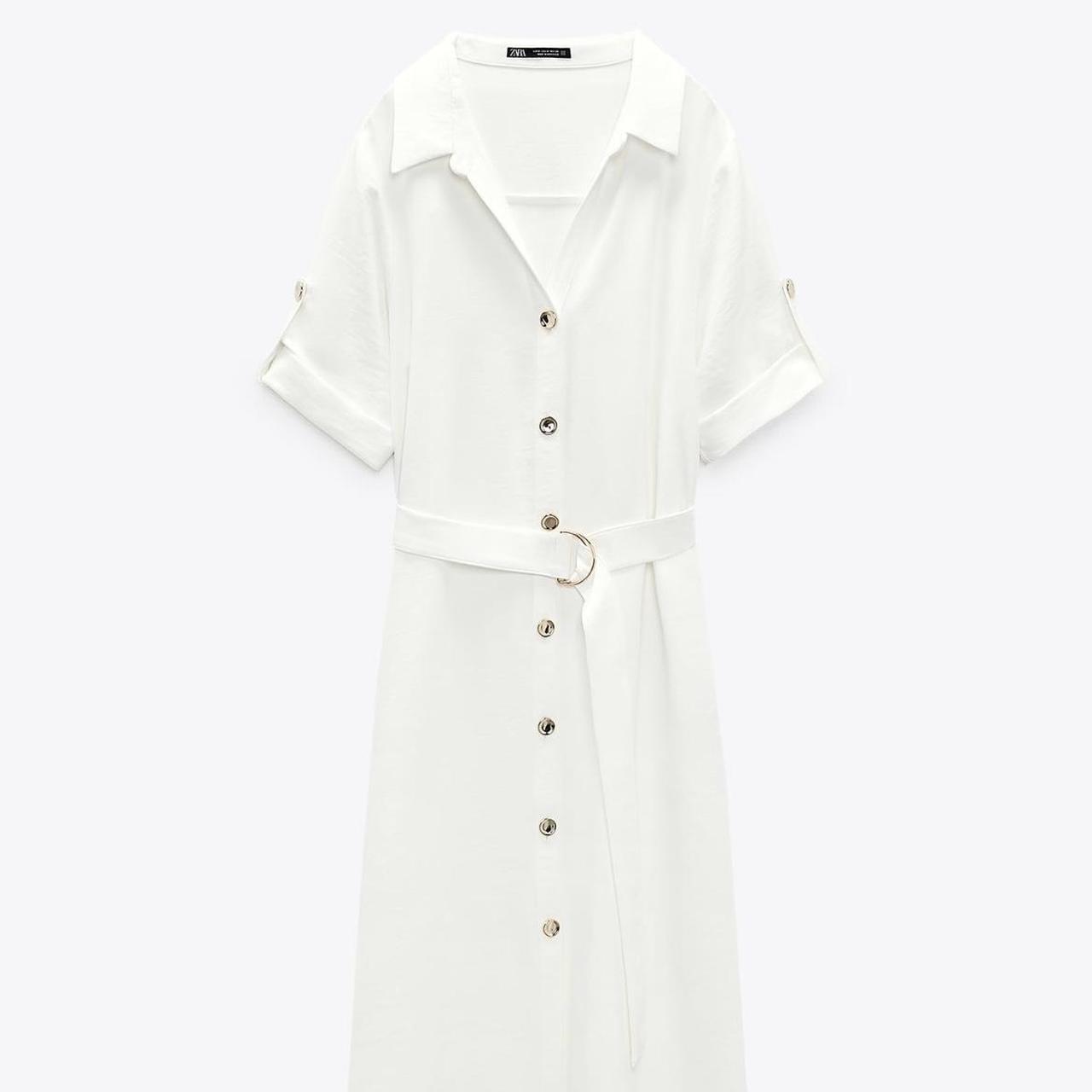 Selling This Brand New Zara Oyster White Shirt Dress Depop