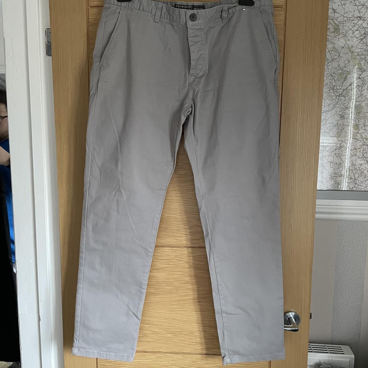 Primark Men's Grey Trousers Depop