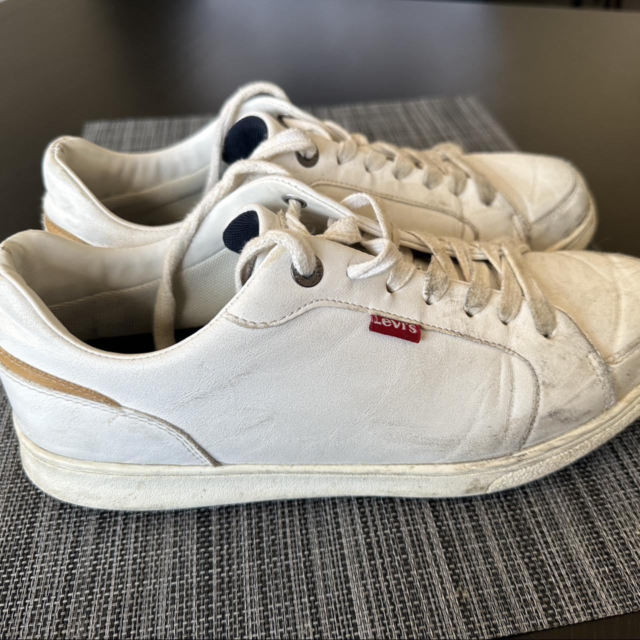 Levis white shop casual shoes