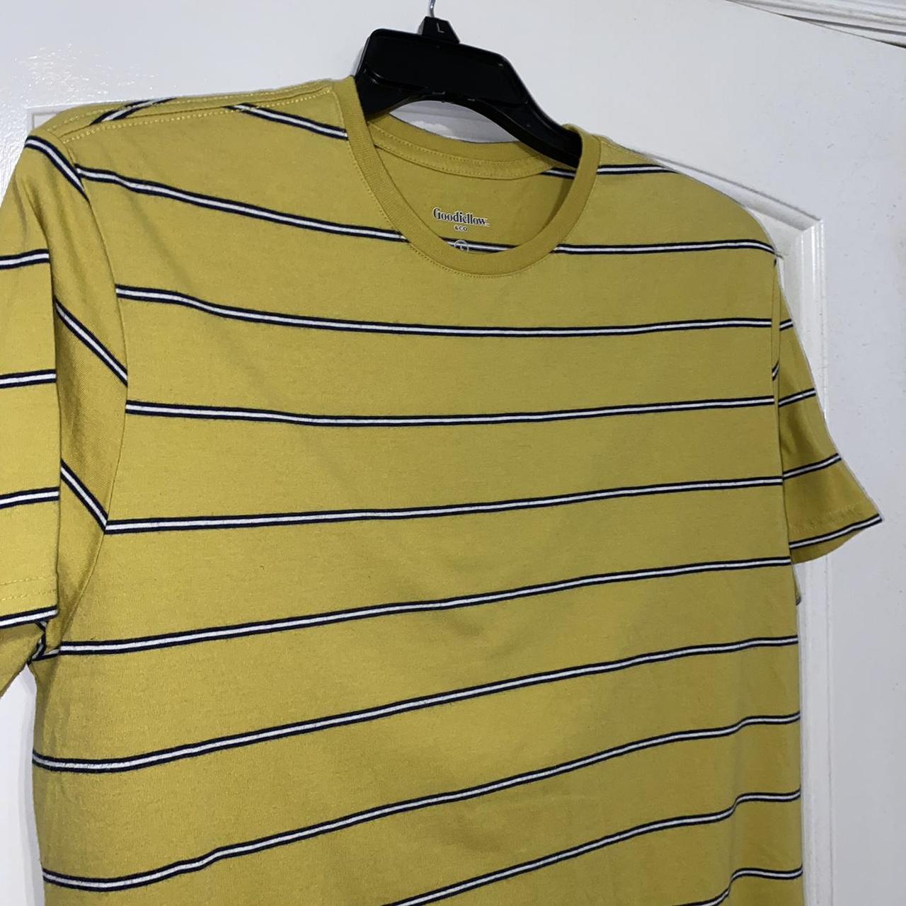 Mens mustard yellow striped shirt #stripes #fashion... - Depop