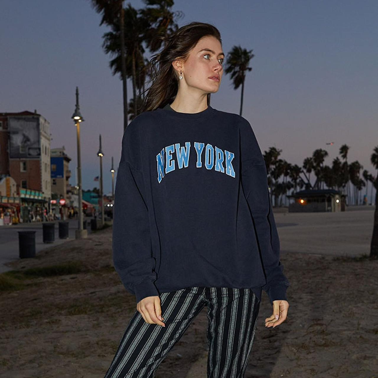 Brandy Melville John Galt Navy New York Crew Depop