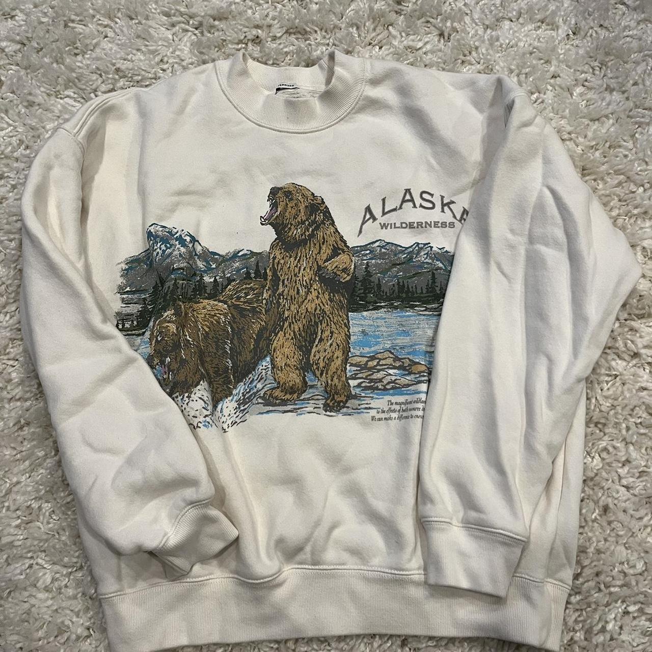 Abercrombie & Fitch oversized Alaska crewneck. Never... Depop