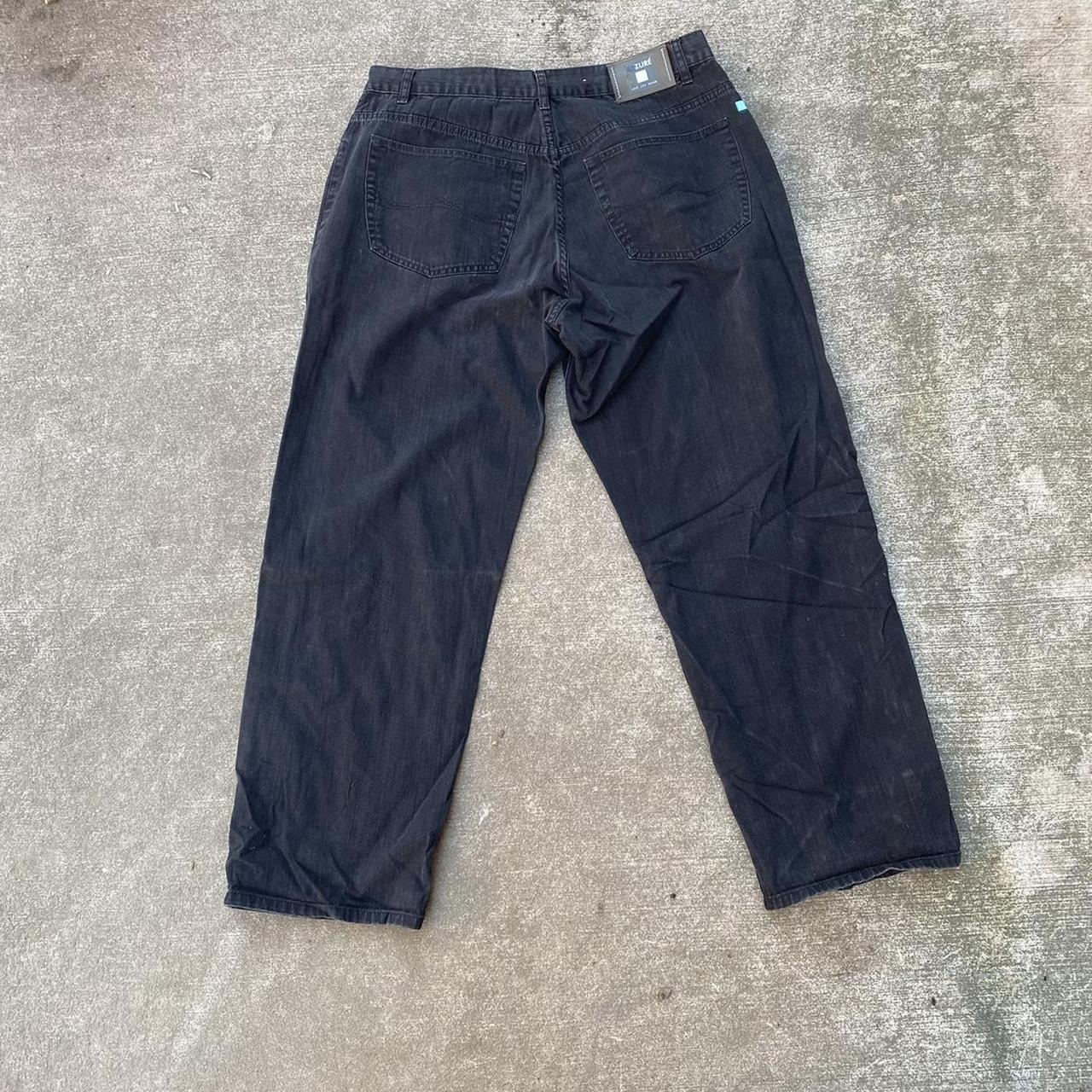 baggy black jeans small waist 36x30 #baggyjeans... - Depop