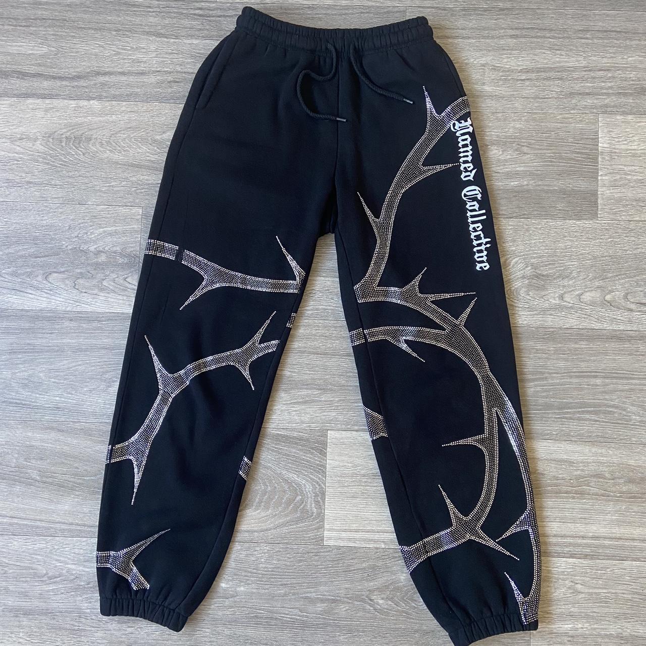 Named collective black thorn joggers Extra small In... - Depop