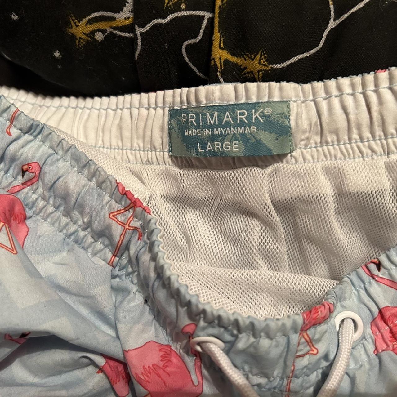 Men’s flamingo swim shorts size large excellent... - Depop