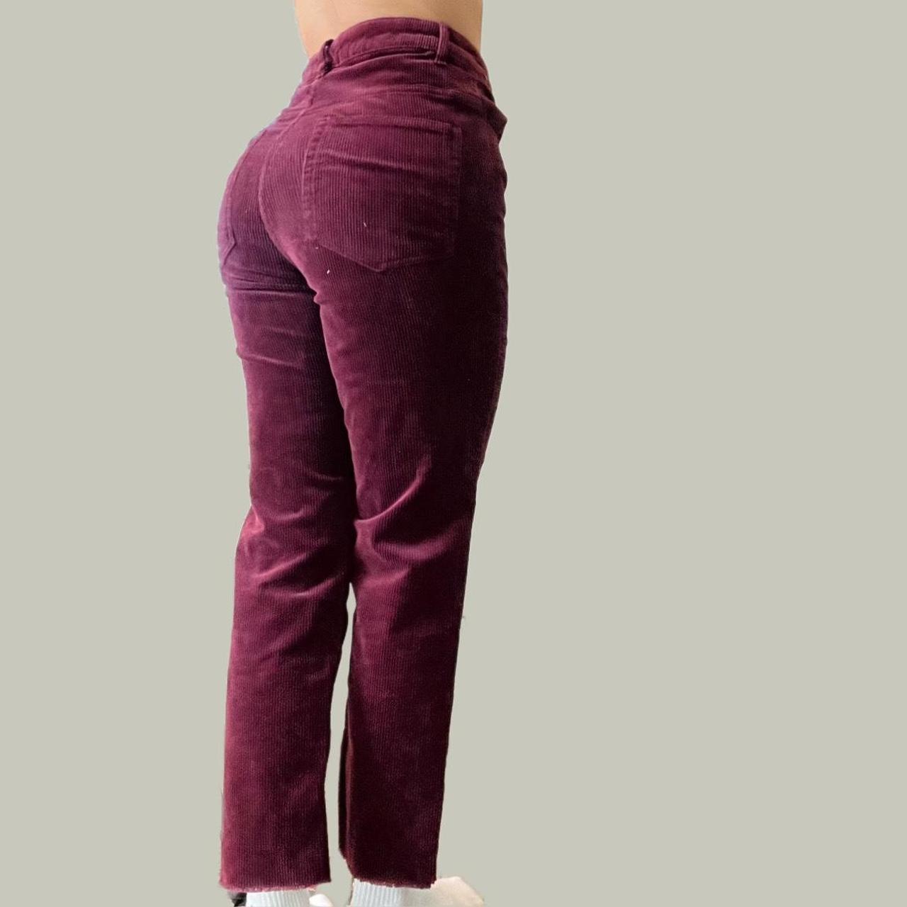 & Other Stories straight leg cord pants in burgundy | ASOS