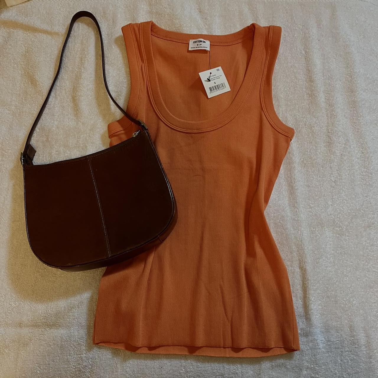 Super cute burnt orange tank top Absolutely perfect - Depop