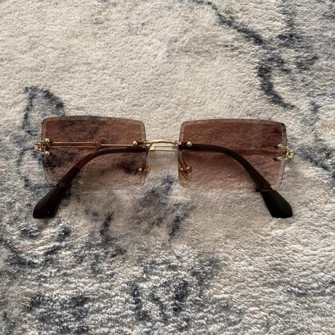 SHEIN Women's Brown Sunglasses Depop