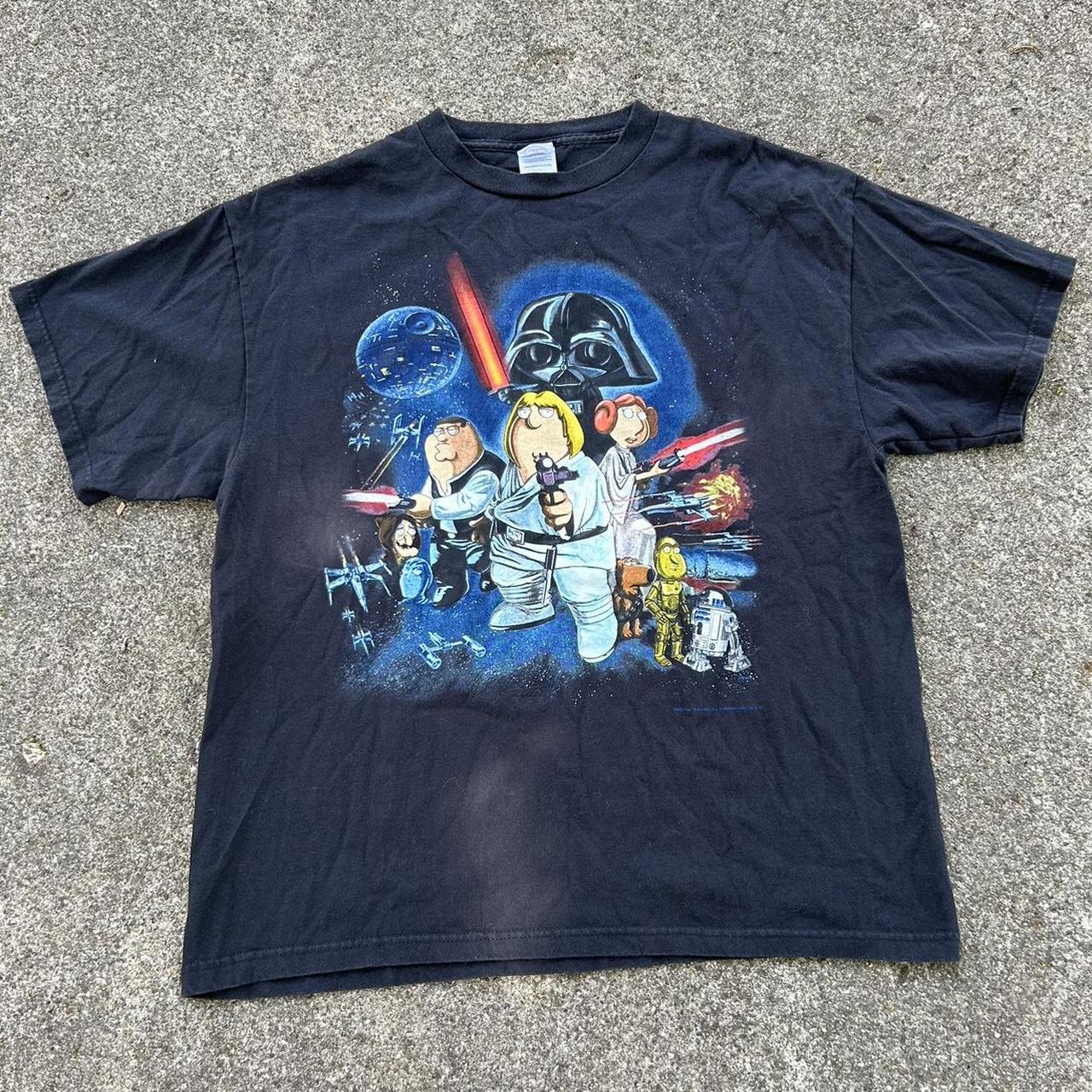 A 2007 Family Guy Star Wars Trilogy Tee Gently used... - Depop