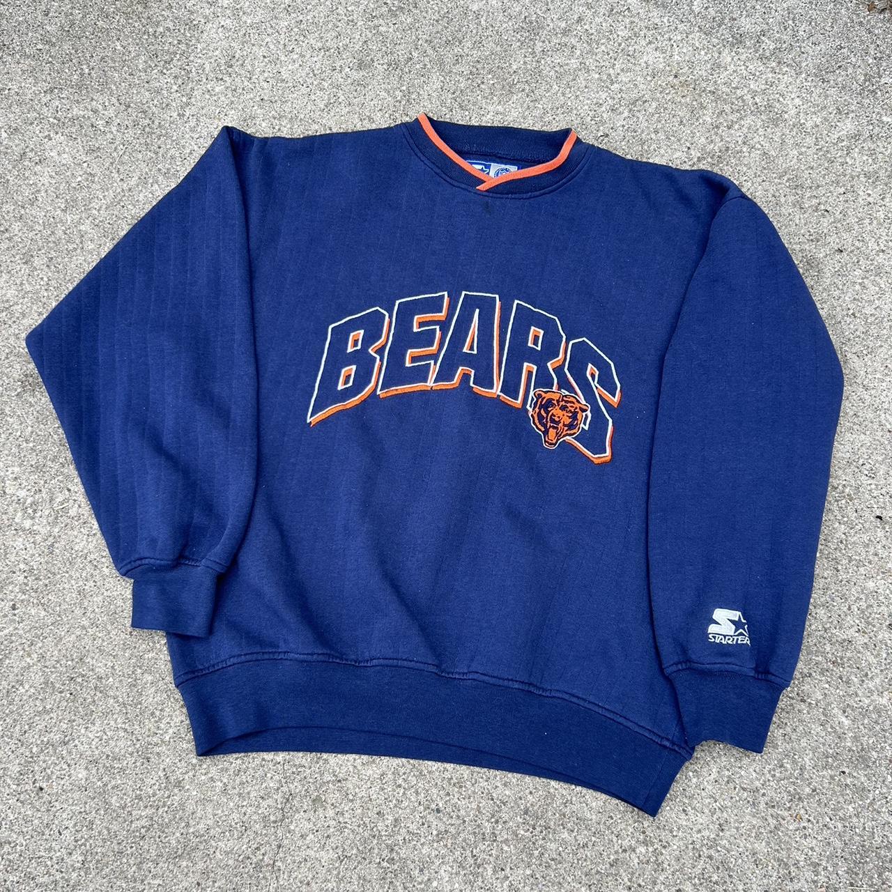 Starter Mens Chicago Bears Sweatshirt, Blue, Large