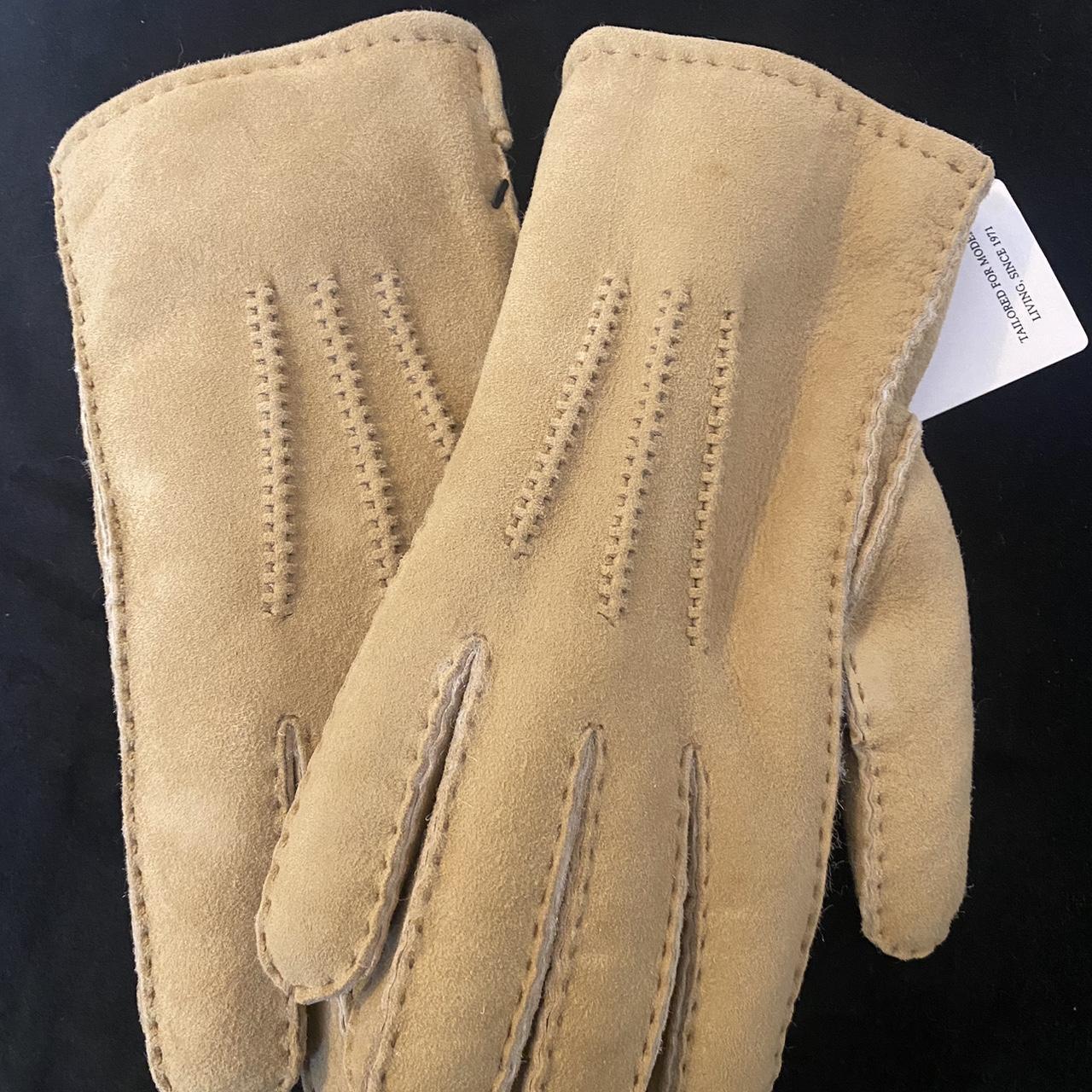 Reiss men’s shearling gloves. super soft... Depop