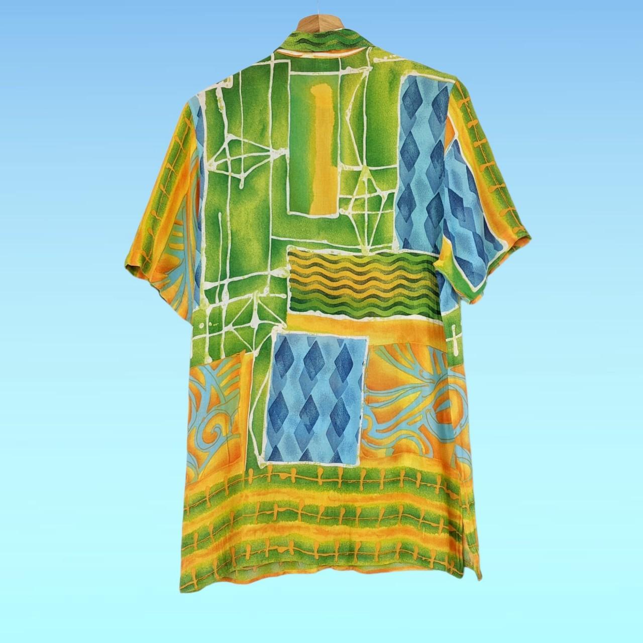 Vintage Hutspah Men's Multicolor Hawaiian Short - Depop