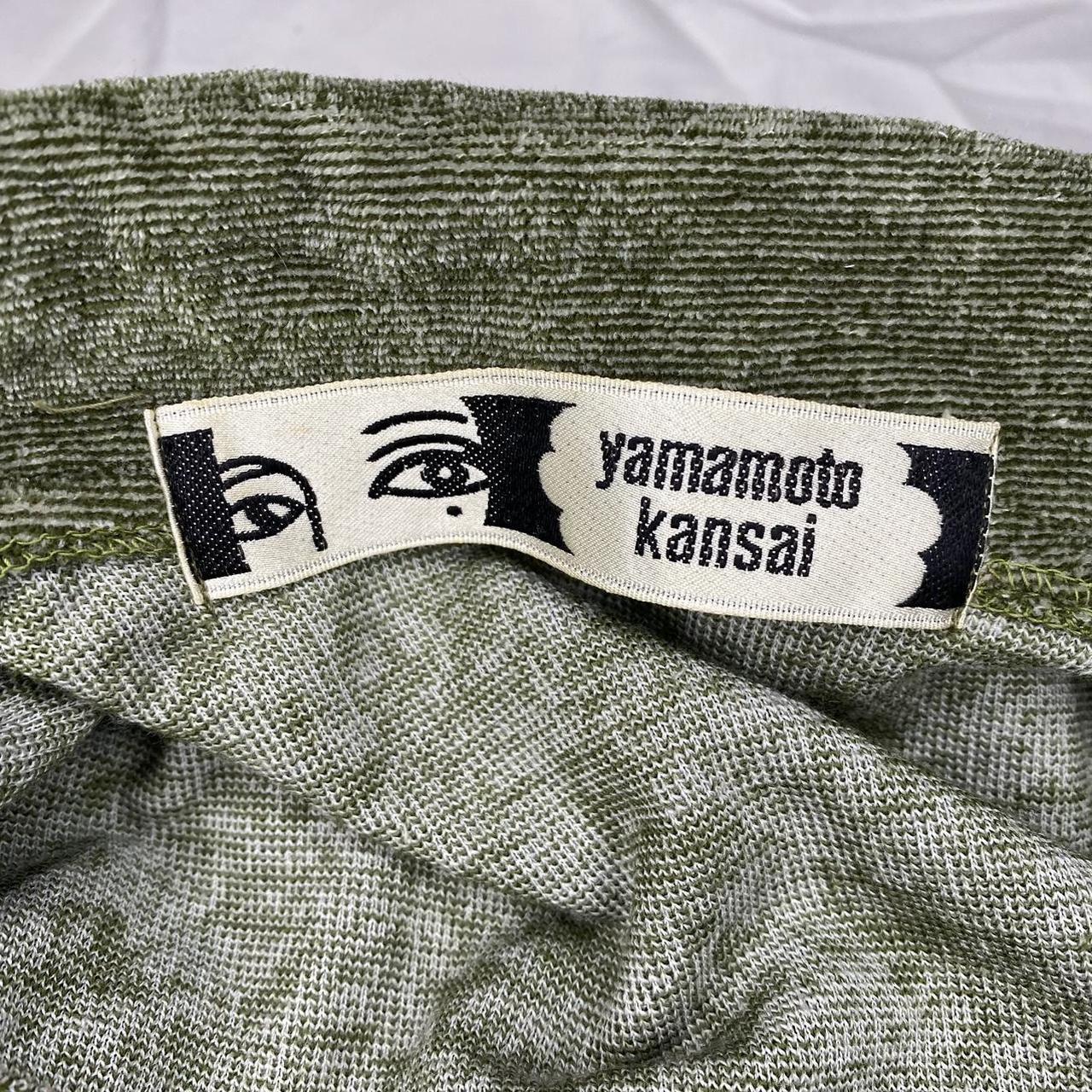 Kansai Yamamoto vintage 90s green velour collared... - Depop