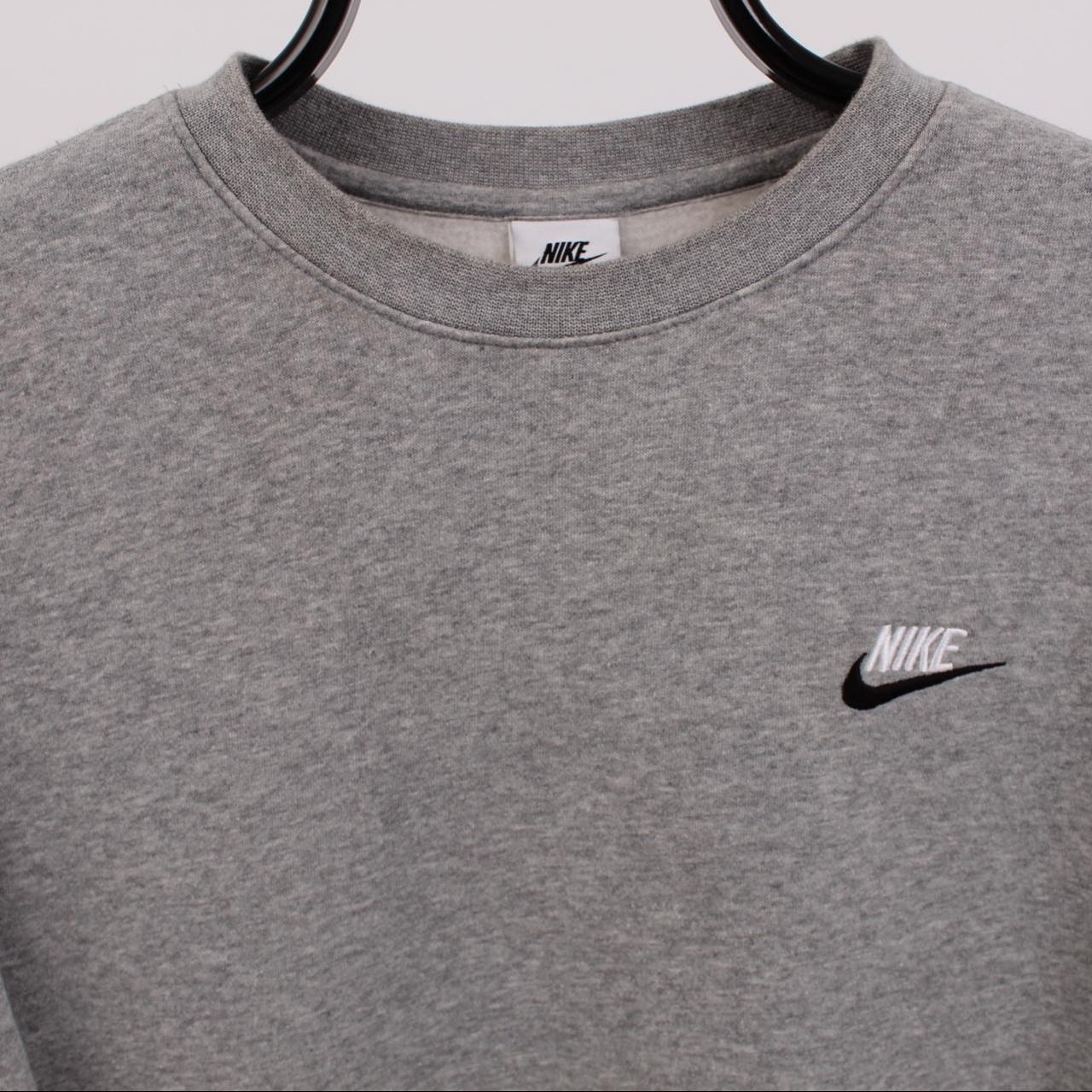 Nike Men's Grey and Black Sweatshirt | Depop