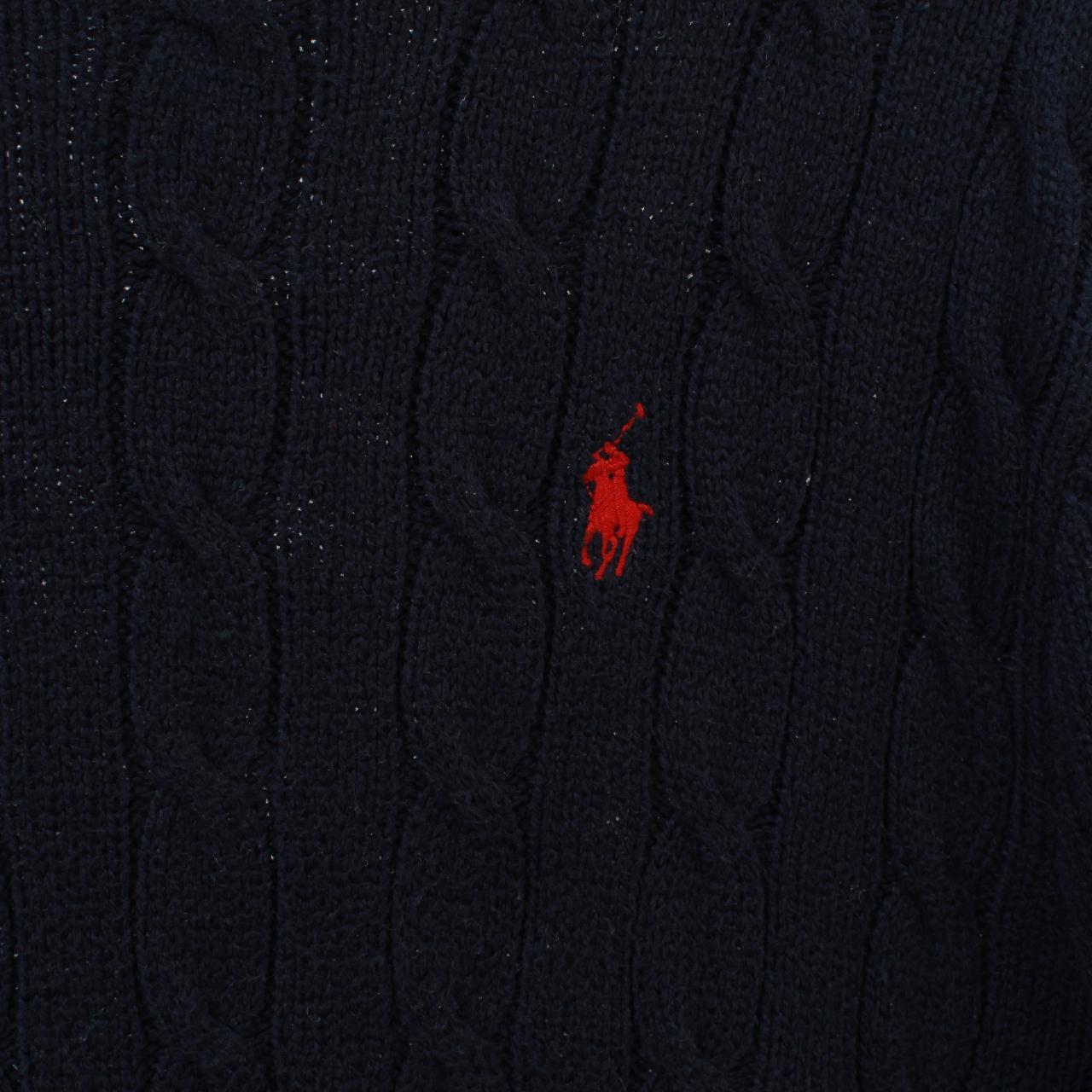 Unisex Polo Ralph Lauren cable-knit polo pony... - Depop