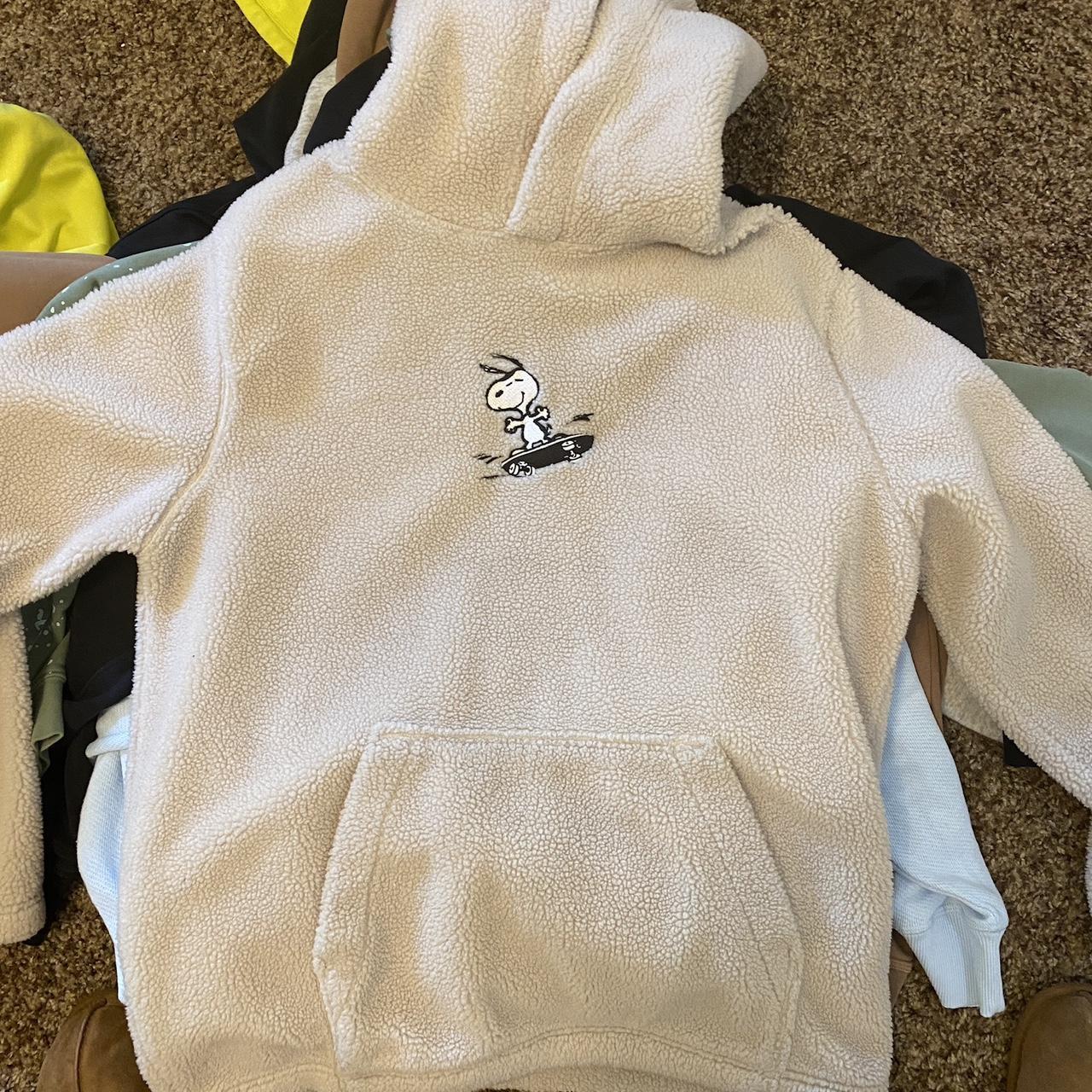 H&M Men's Cream Hoodie Depop
