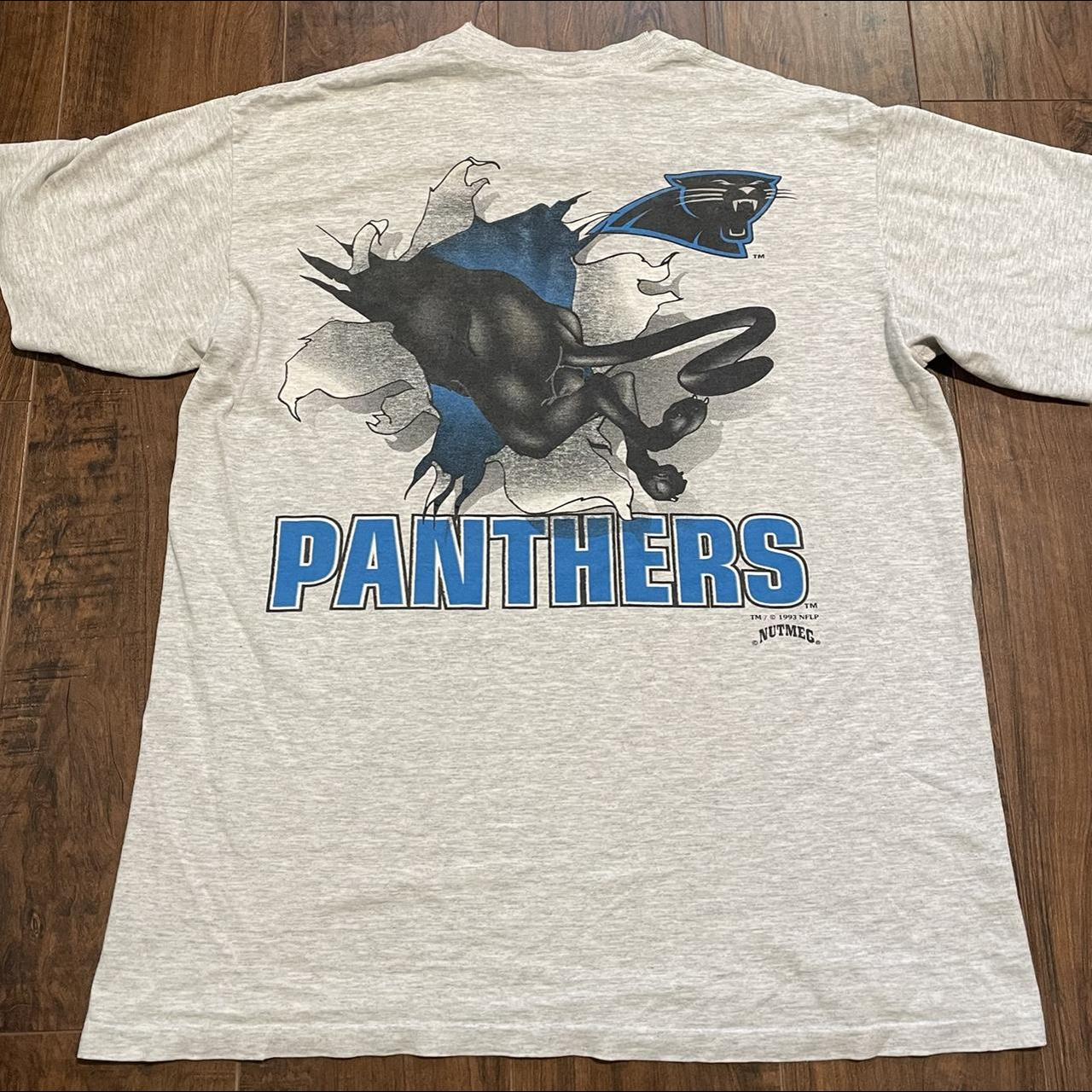 Vintage 1993 Carolina Panthers T-Shirt by Nutmeg - Depop