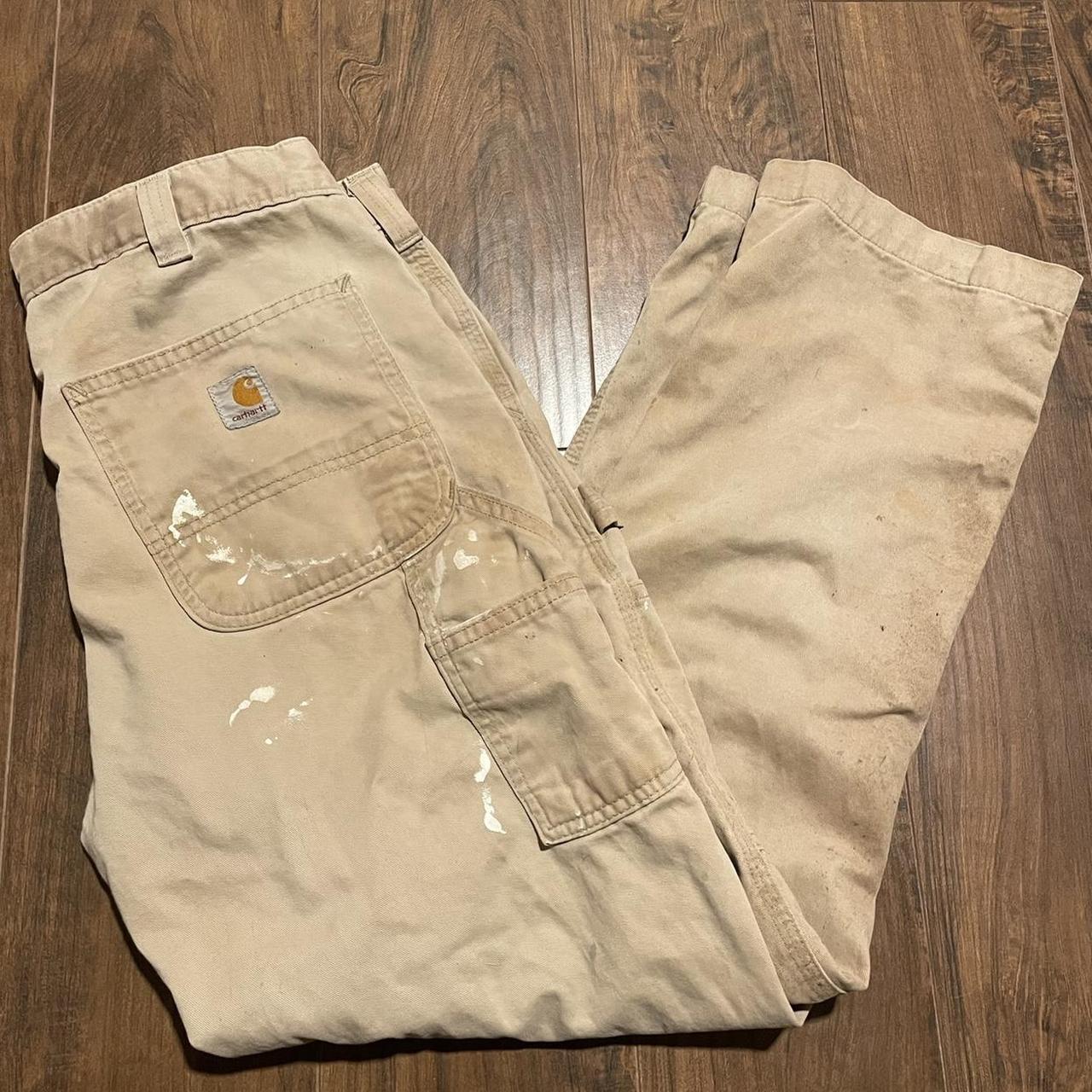 Carhartt Relaxed Fit Thrashed Pants Size 33 x 3 Has... Depop