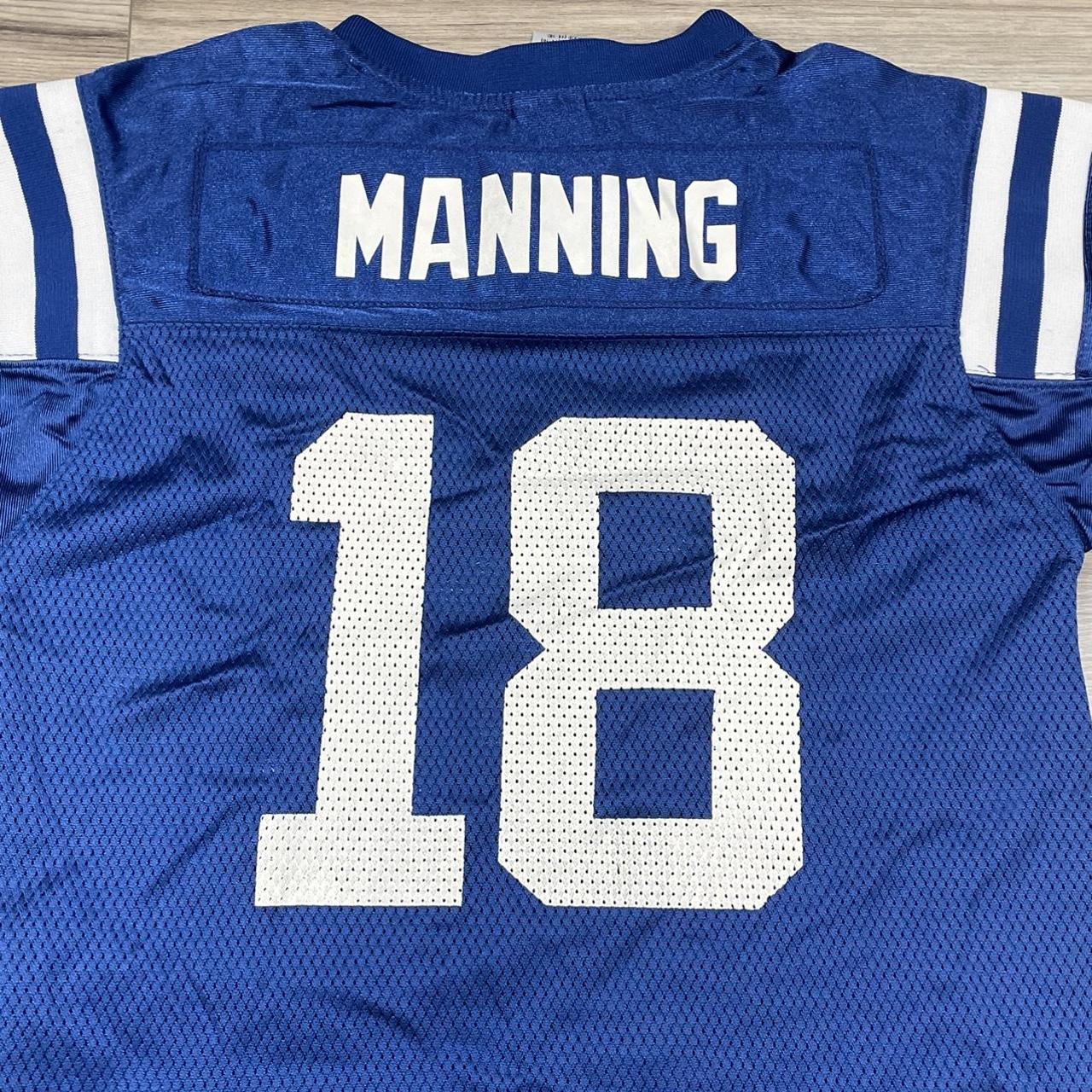 Peyton Manning Colts Jersey 27x33 Sz: - Depop