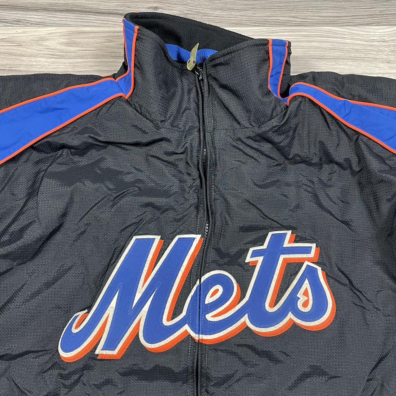 Authentic Majestic Mens L MLB NY Mets Dugout - Depop