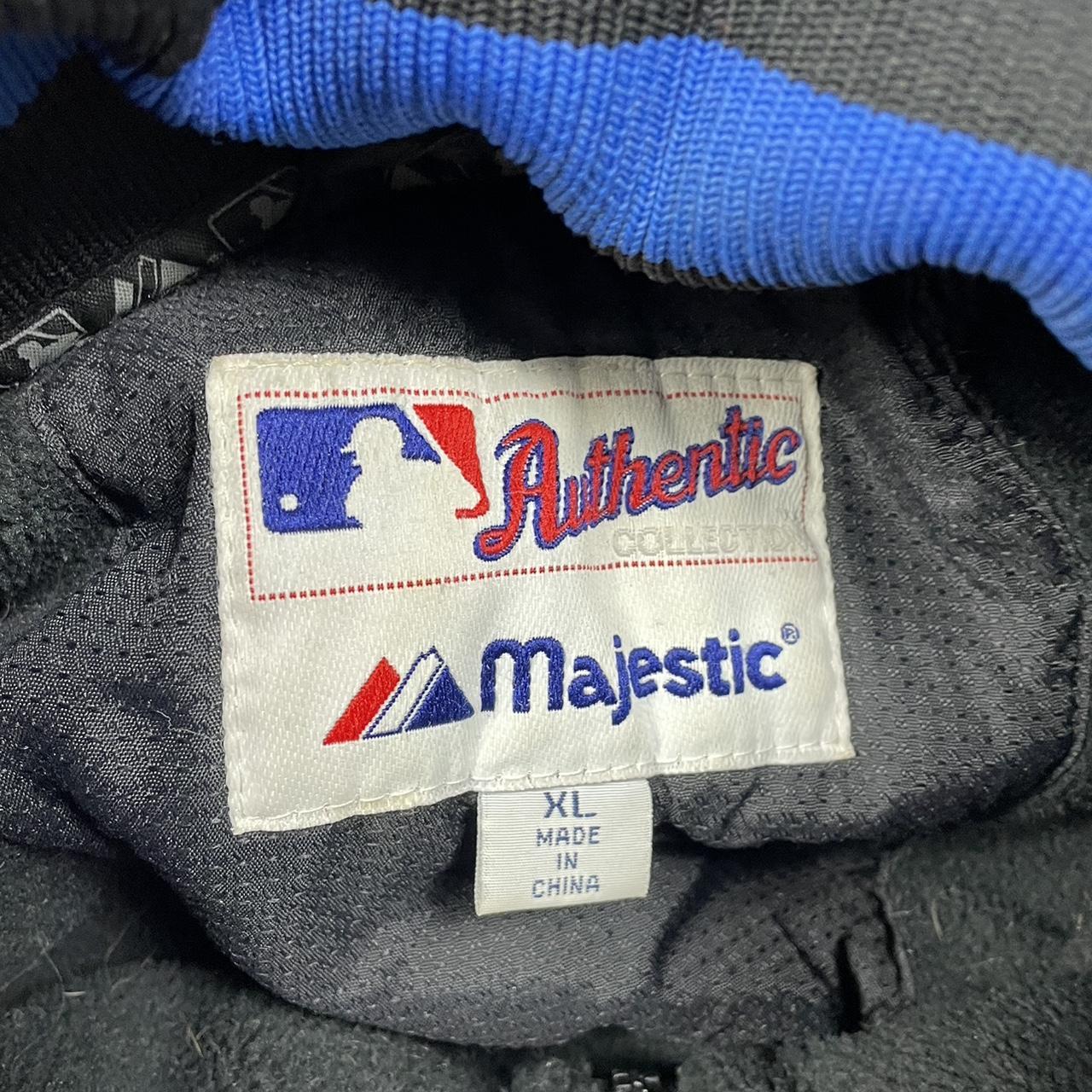 Authentic Majestic Mens L MLB NY Mets Dugout - Depop