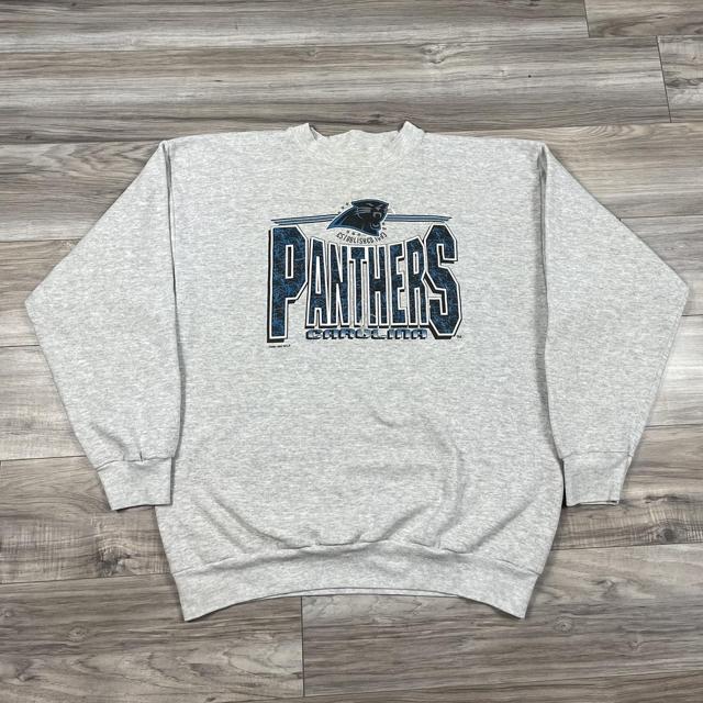 Vintage 1993 Carolina Panthers Logo 7 Crewneck - Depop