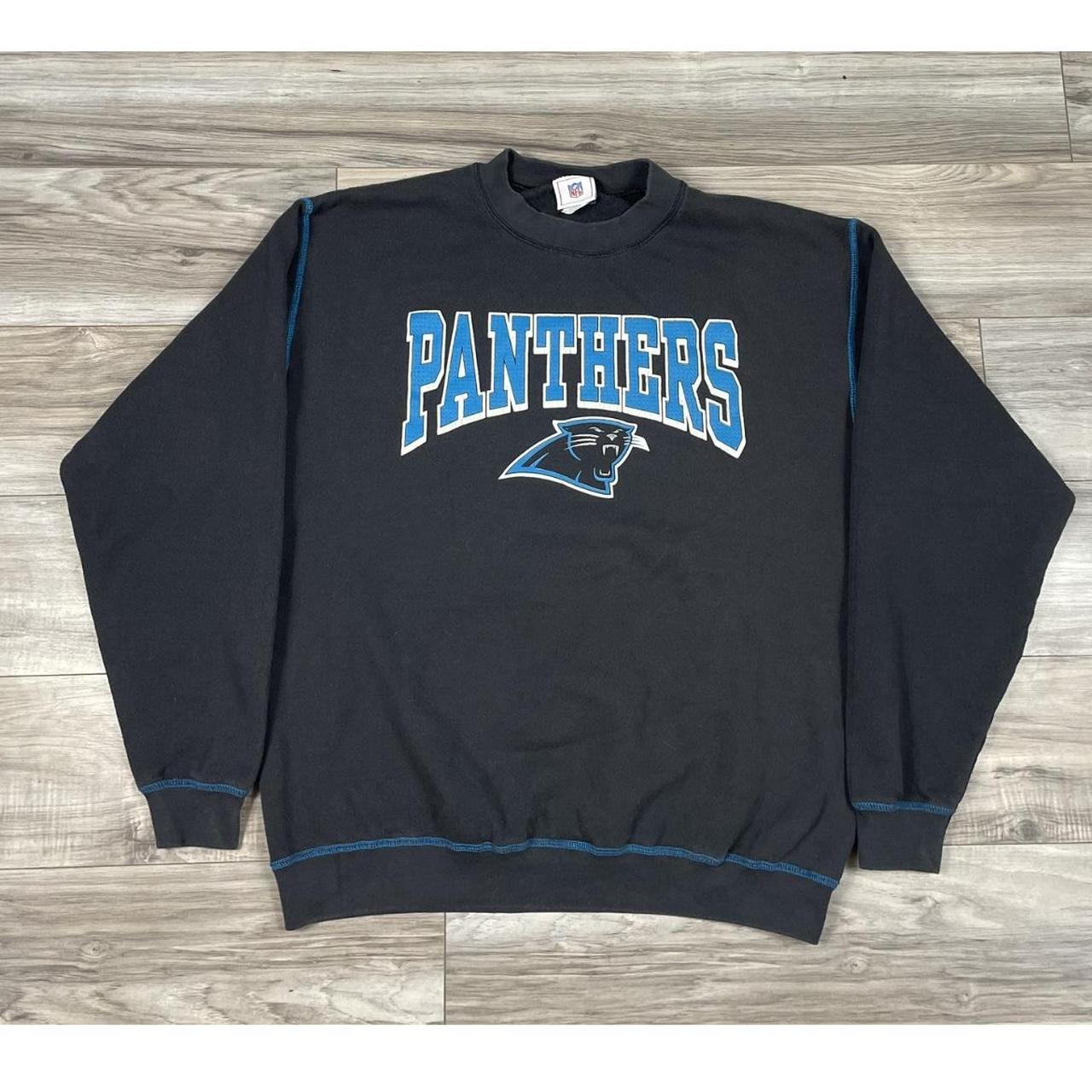 Vintage Y2k Carolina Panthers Long-sleeve Size - Depop