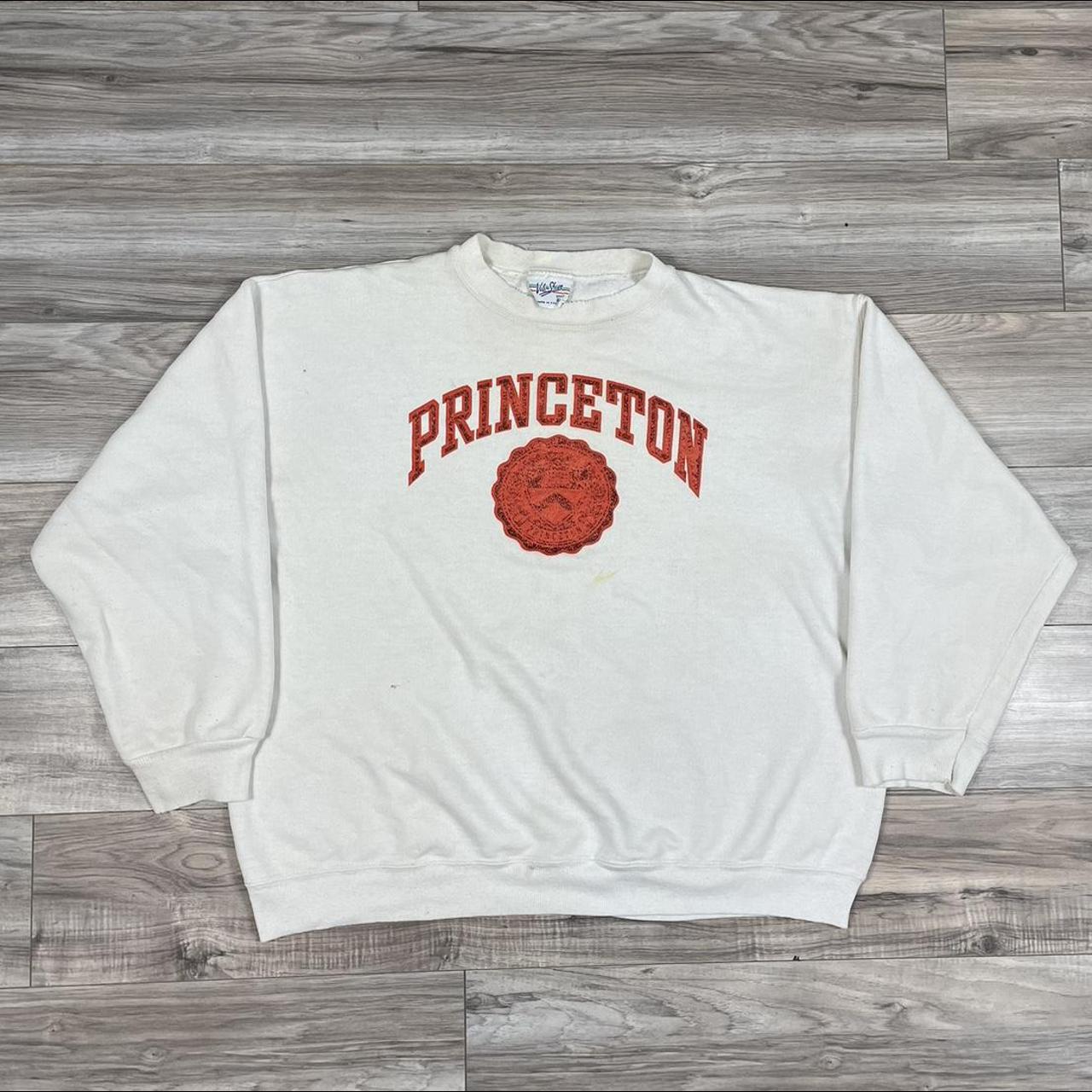 Vintage 80s Princeton Velva Sheen Crewneck... - Depop