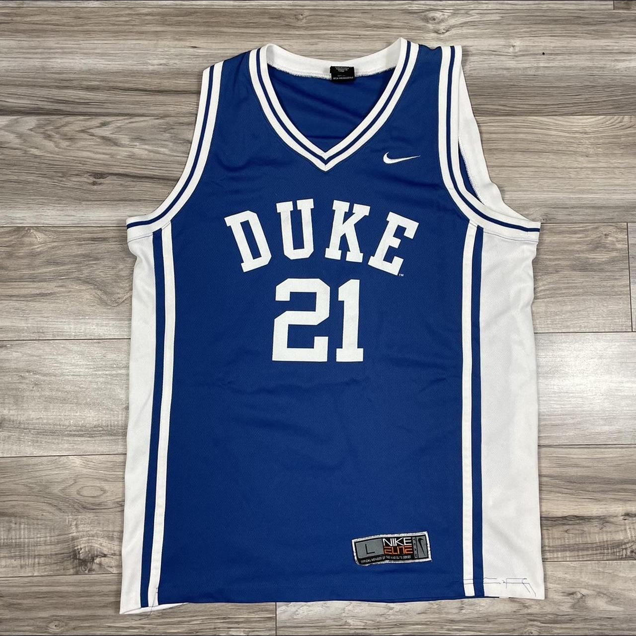 Buy the Nike Elite Team Blue Sleeveless Jersey Size XL Duke 1