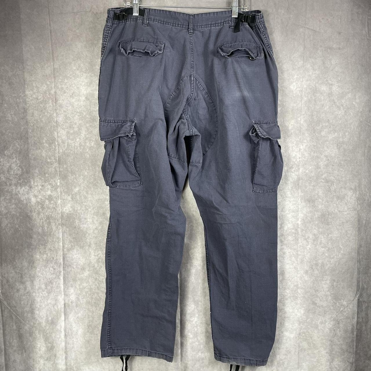 Men’s Navy Cargo Pants Size 40 x 30 Adjustable Light... Depop