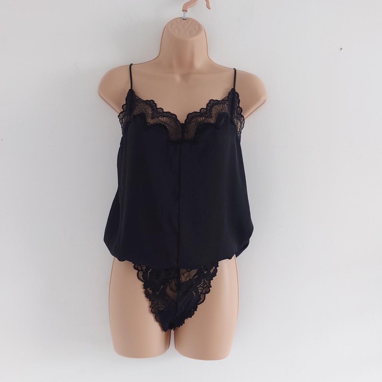 Free People L Black Lace buy Tank Bodysuit