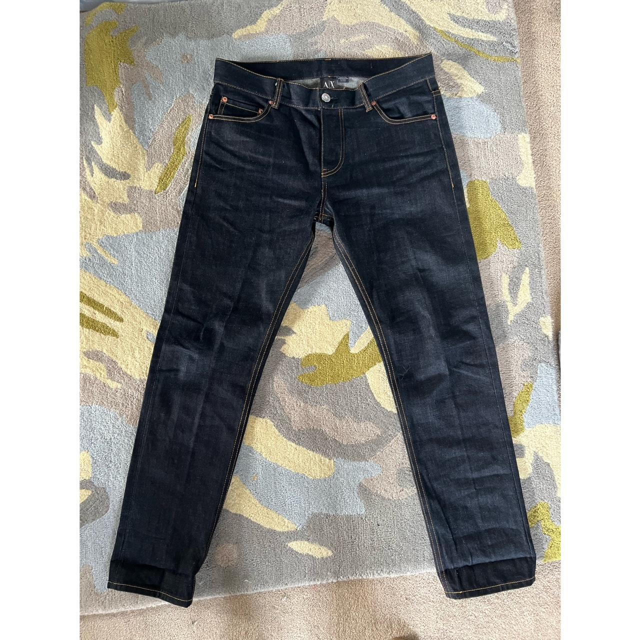 Armani Exchange Selvedge Denim Jeans Size 34W. Worn... - Depop