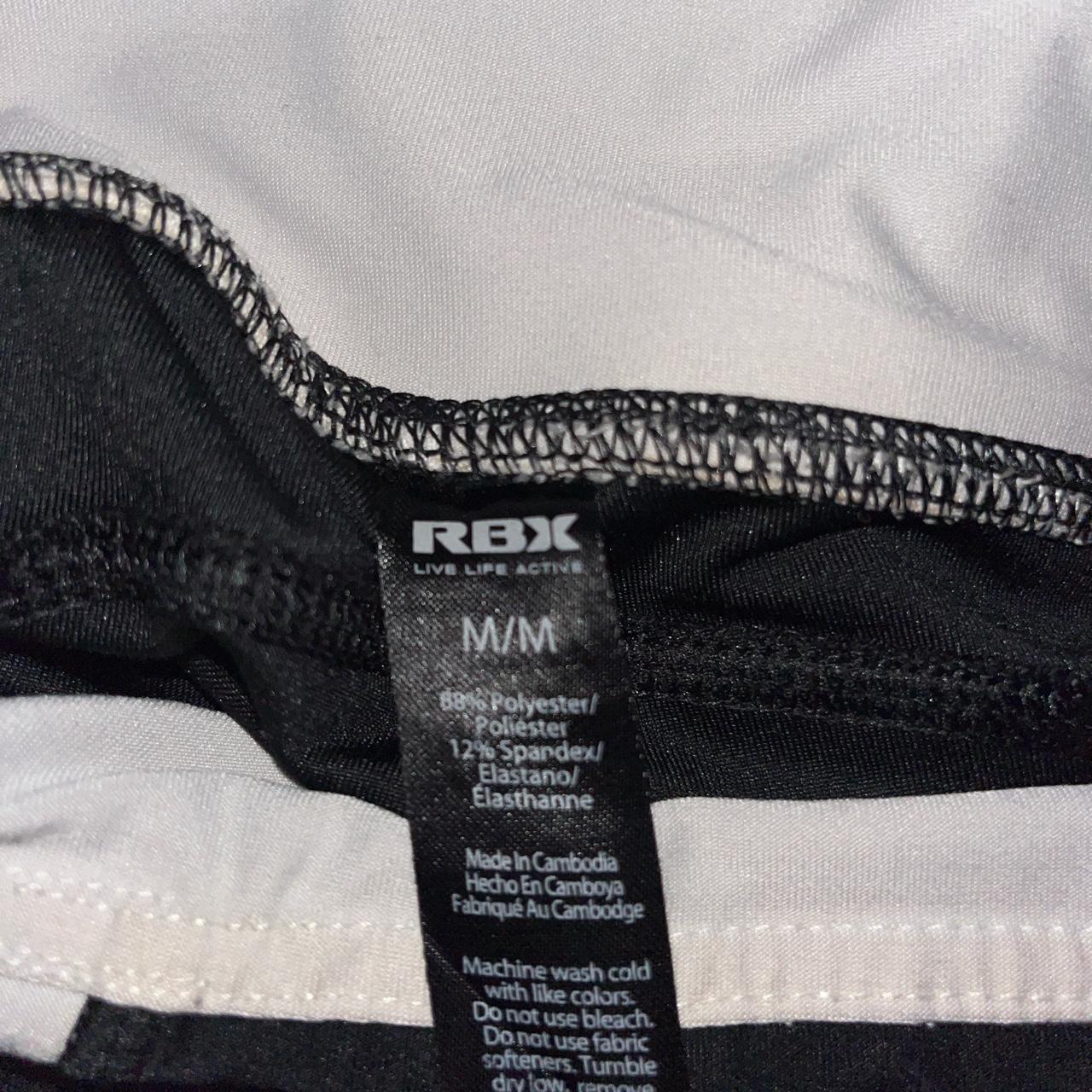 RBX Black & White Stripe leggings Size L Waist - Depop