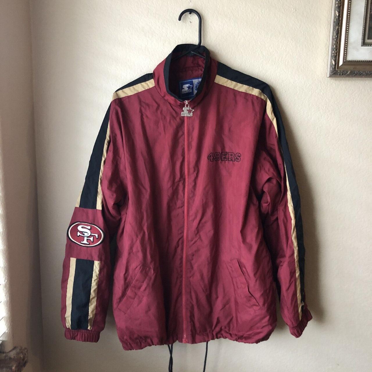 Vintage 90s Starter San Francisco 49ers Jacket Size - Depop