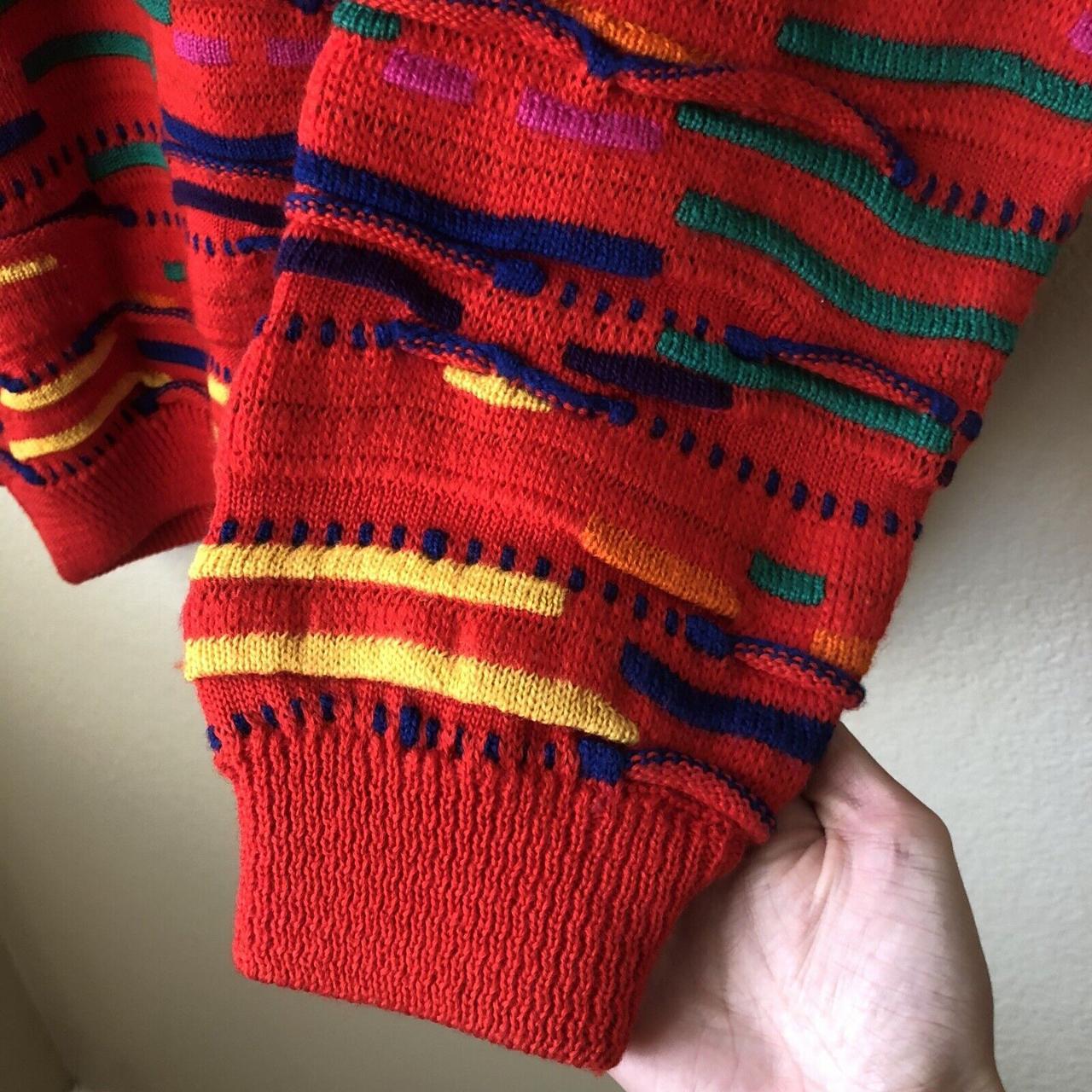 CUGGI Vintage Coogi Knit 3D Top Wool Sweater Men's... - Depop