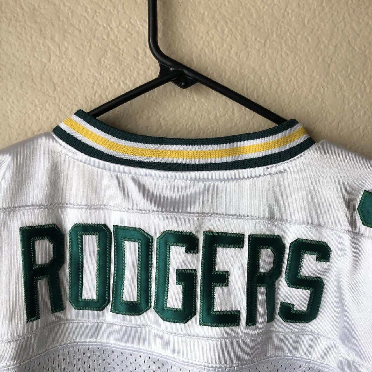 Green Bay Packers Jersey Youth XL #12 Aaron Rodgers Stitched Green