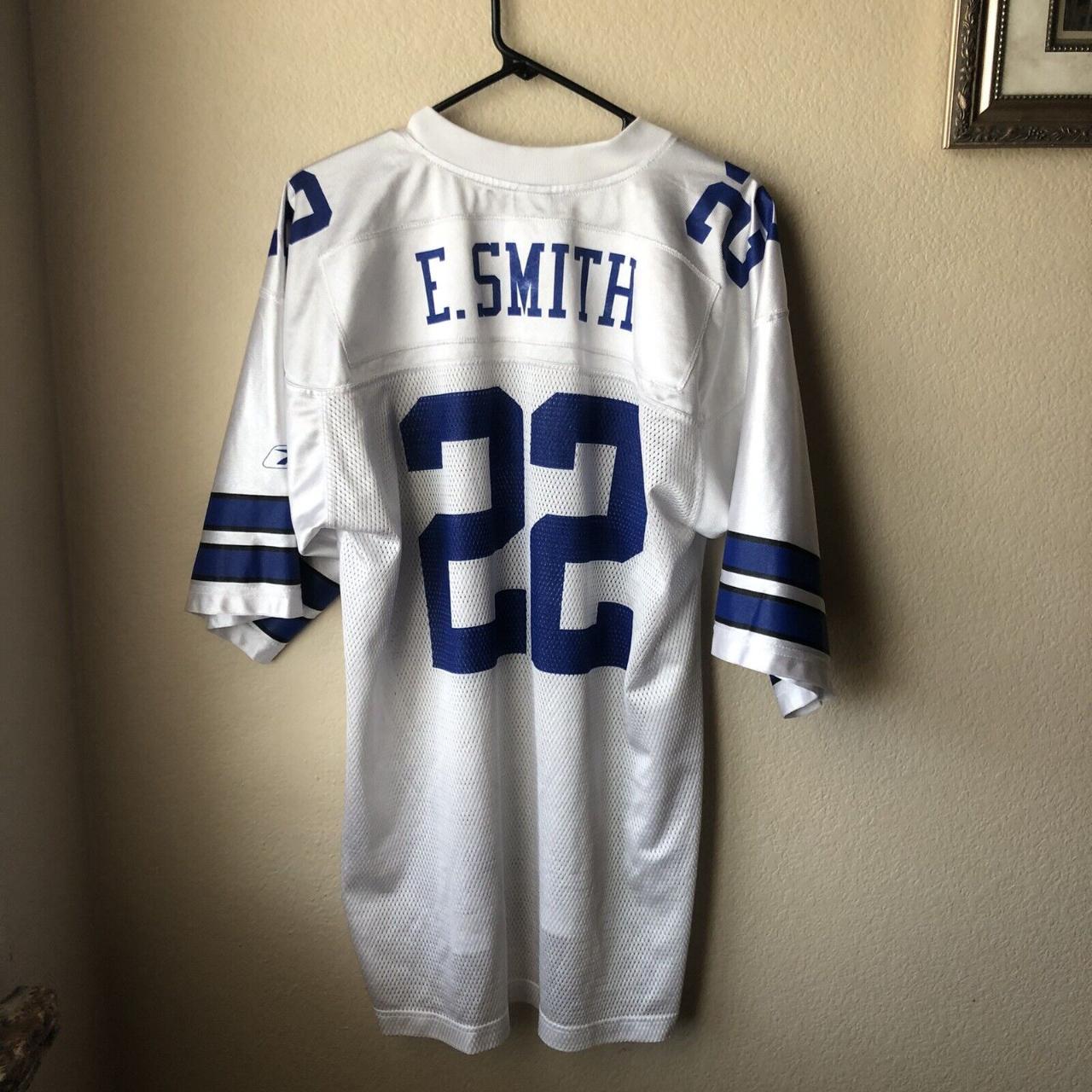 Reebok, Shirts, Rare Reebok Emmitt Smith Dallas Cowboys5th Anniversary  Jersey Mens Size 52